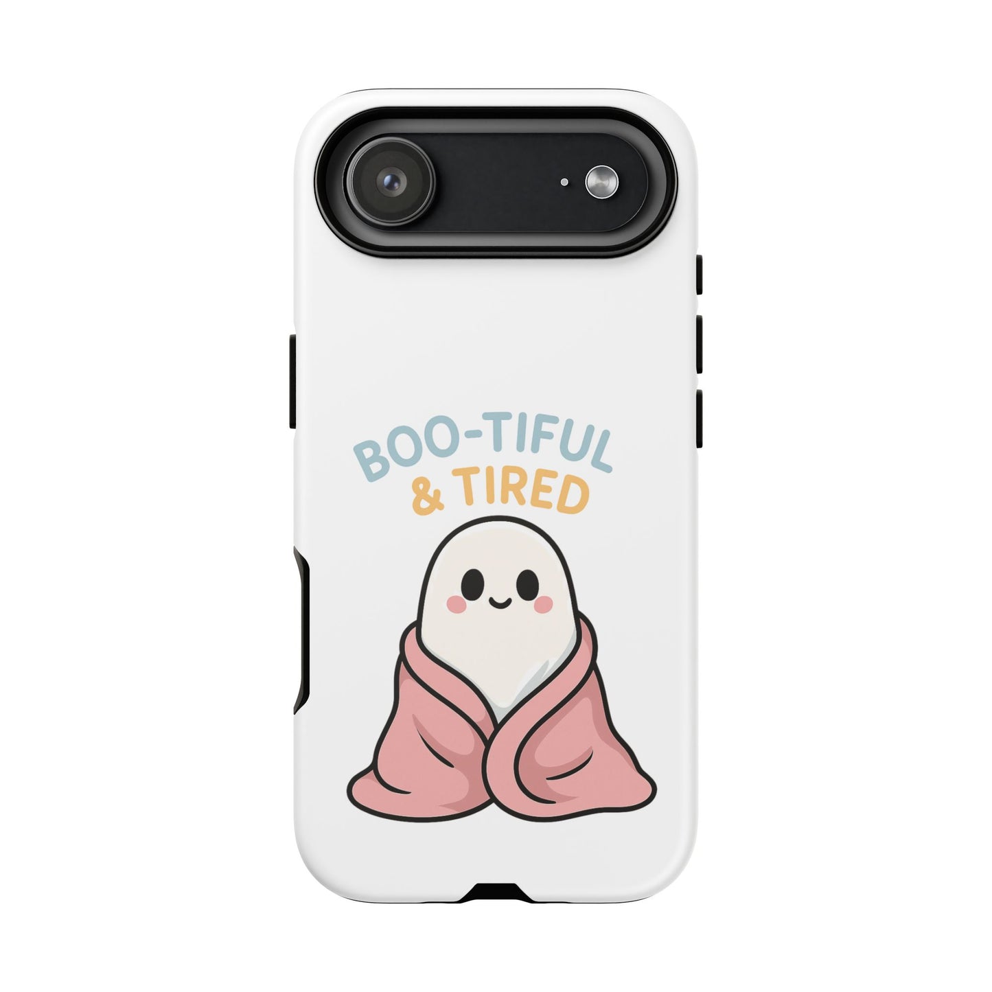 Boo-tiful & Tired Phone Case, Halloween-Themed Design