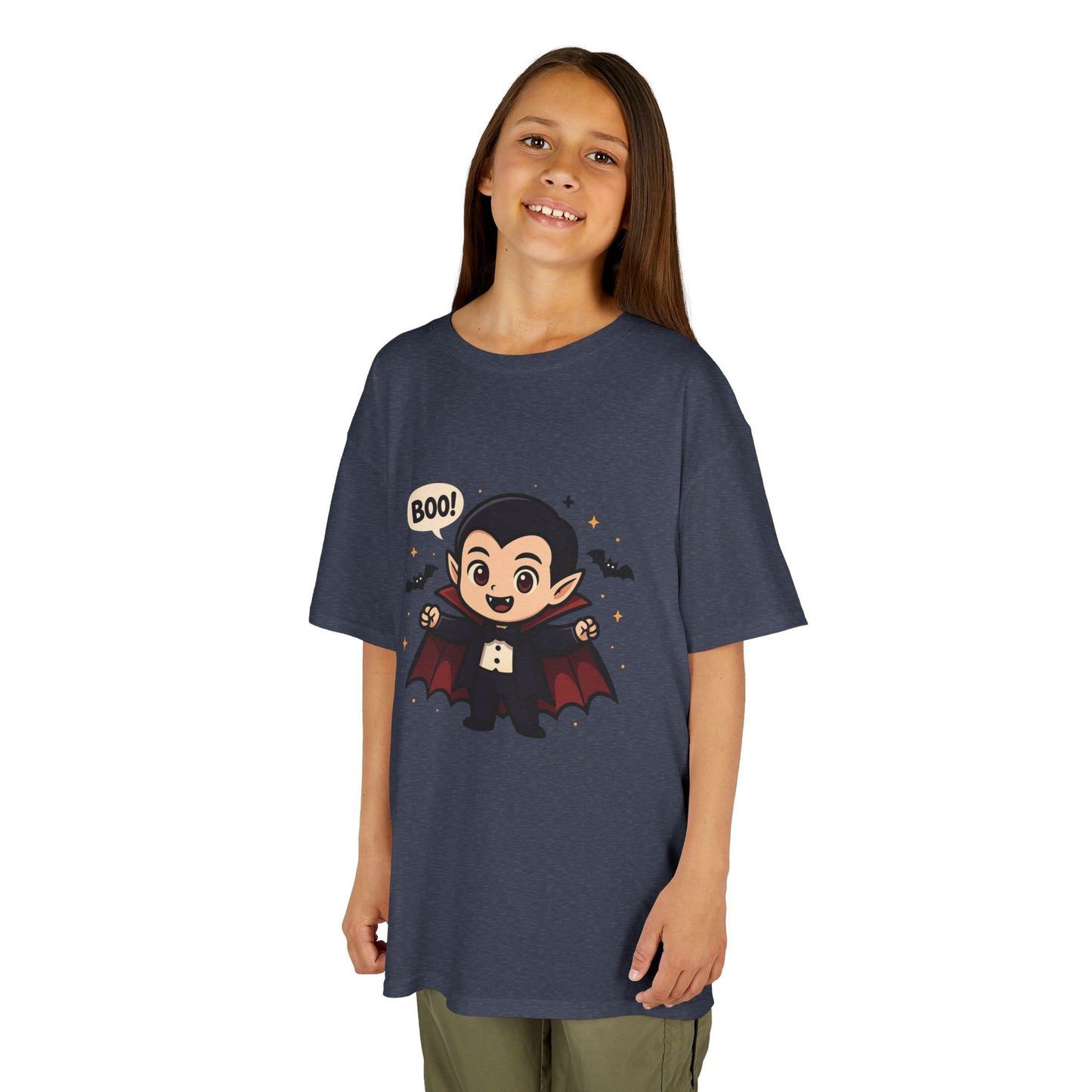 Cute Halloween Kids Tee, Spooky Costume Top, Kids Vampire Shirt, Halloween Party Apparel, Boo Design Tee