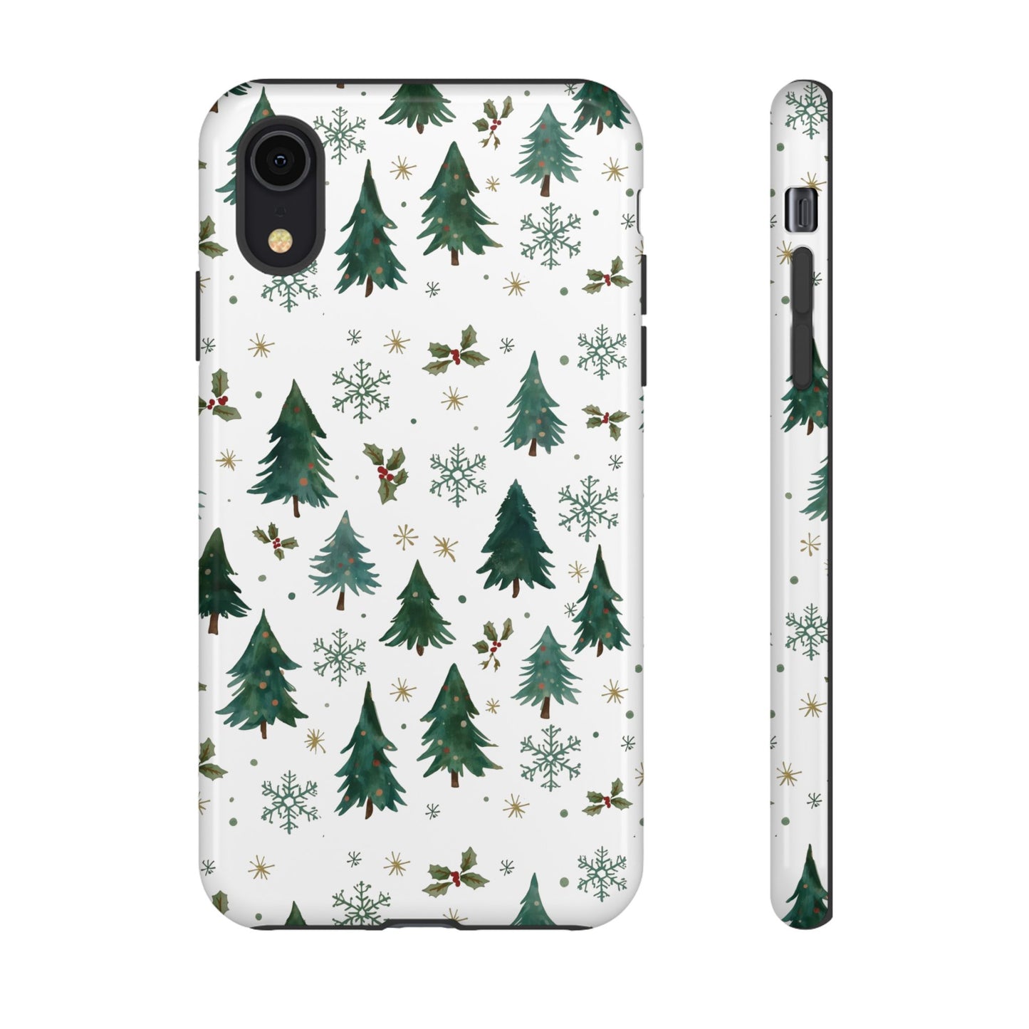 Winter Forest Phone Case, Christmas-Themed Dual Layer Phone Case for Iphone 17, 16, 15 & Samsung