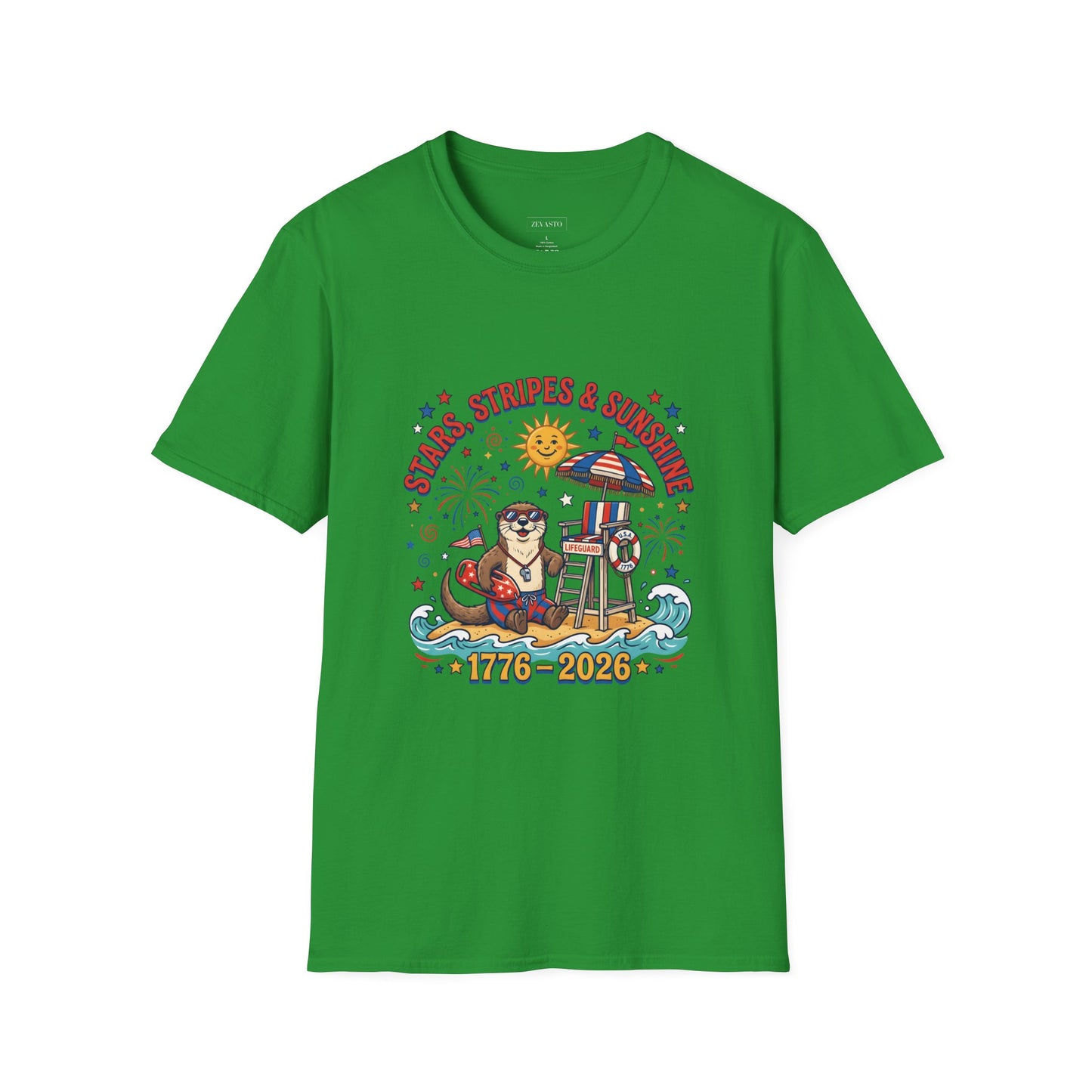 Stars, Stripes & Sunshine T-Shirt — Patriotic 1776–2026 Summer Tee, 4th of July Shirt