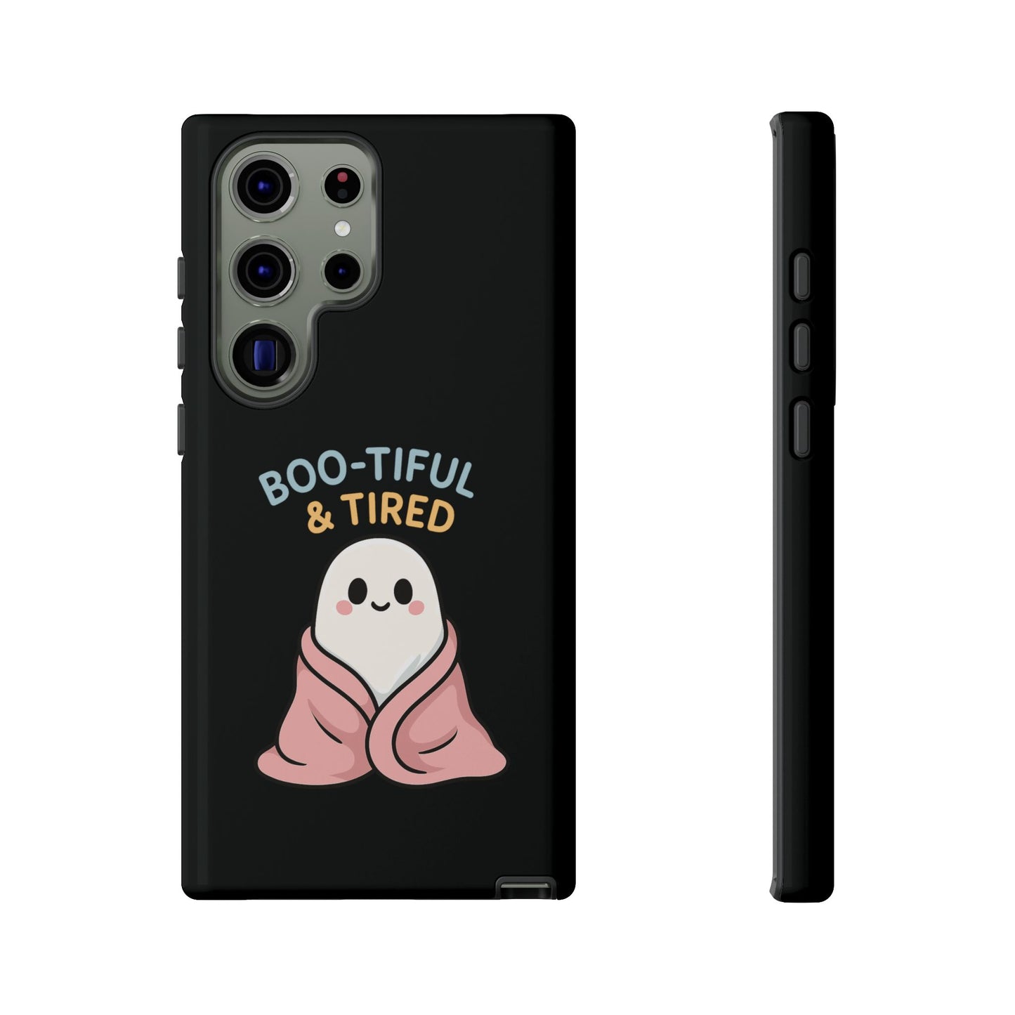 Boo-tiful & Tired Phone Case, Halloween-Themed Design