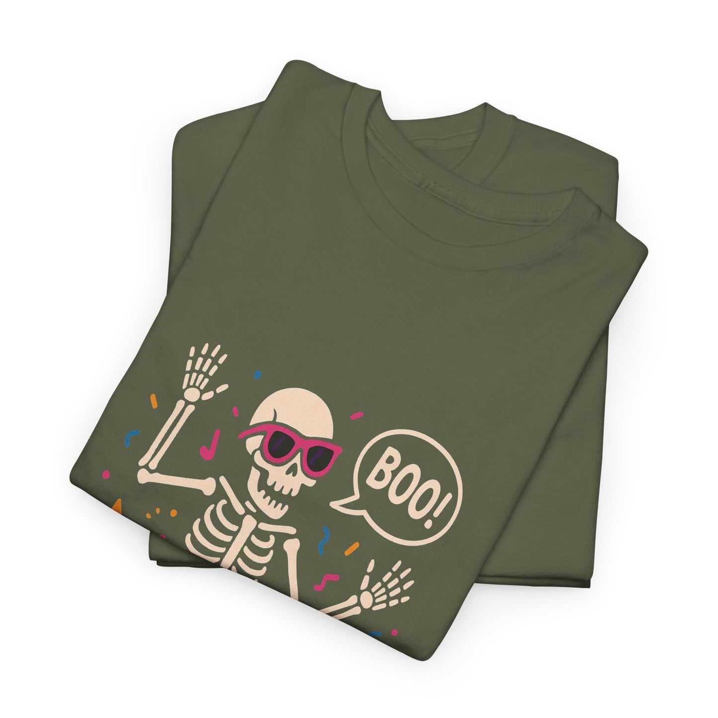 Halloween Skeleton Tee, Unisex Graphic Tee, Spooky Fun Shirt