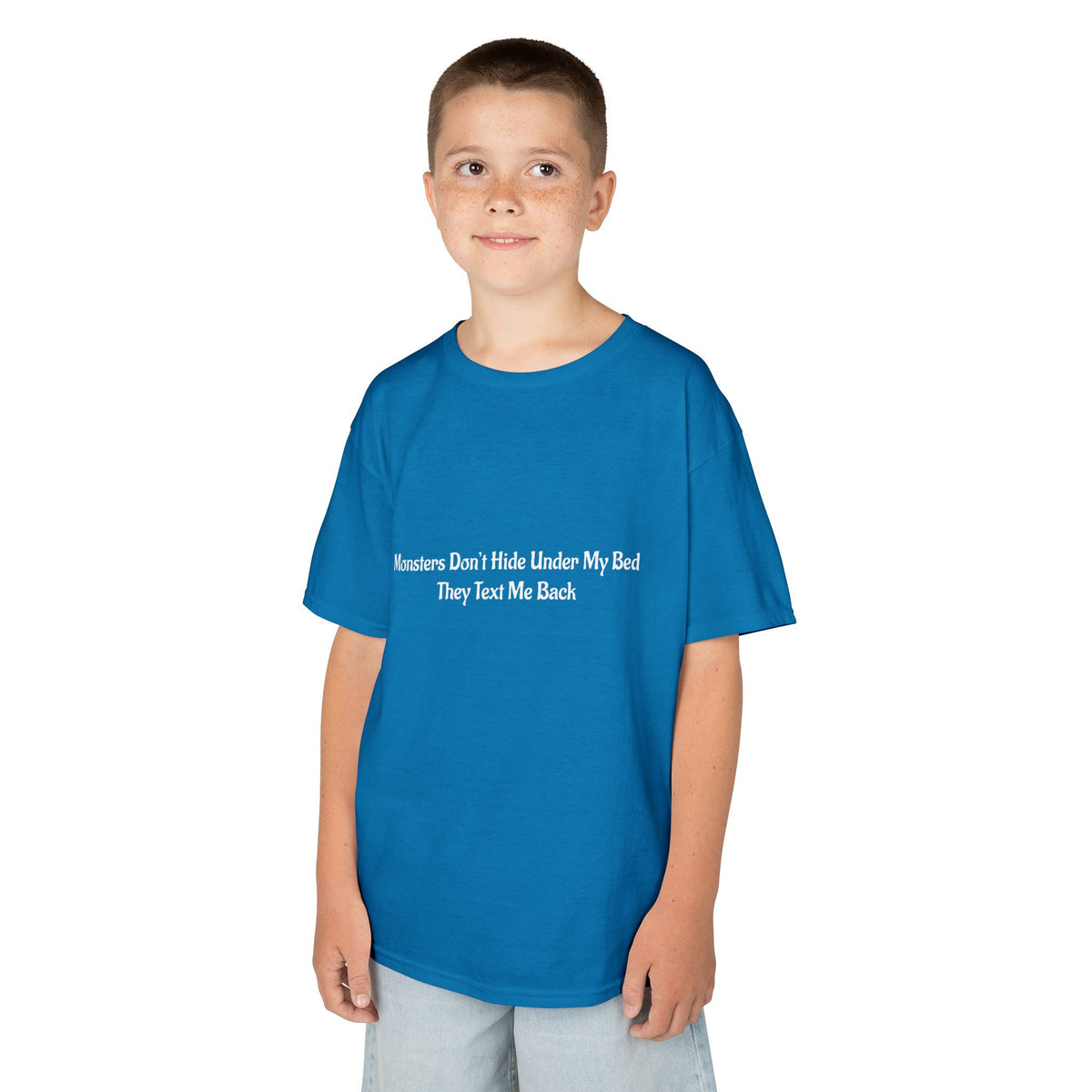 Funny Kids Monster Tee, Kids Heavy Cotton Shirt, Halloween T-Shirt