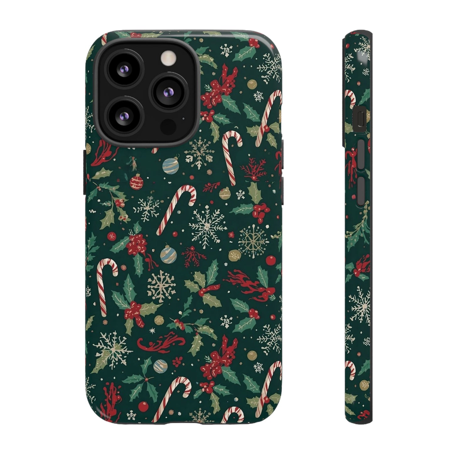 Christmas Phone Case, Festive Phone Case with Holiday Patterns for Iphone 17, 16, 15, 14, 13, 12, 11 & Samsung