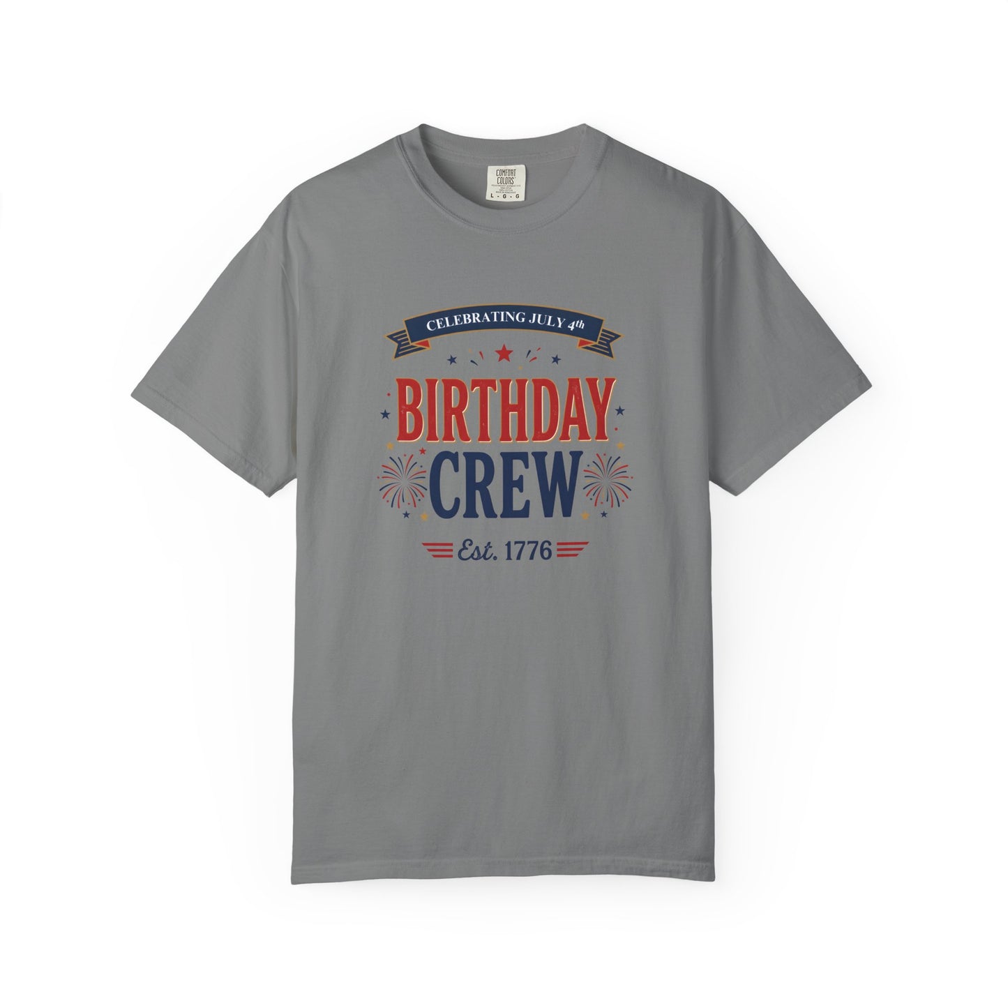 Birthday Crew T-Shirt — Patriotic Celebration Tee, 4th of July Shirt, Independence Day Gift