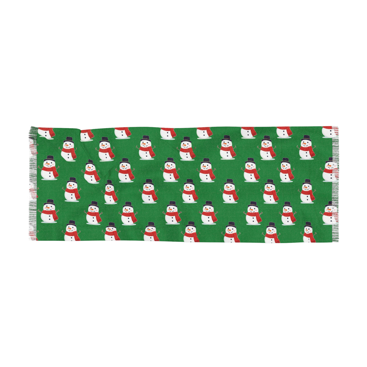 Snowman Scarf, Winter Accessory, Holiday Gift, Cozy Fashion, Christmas, Seasonal Wear