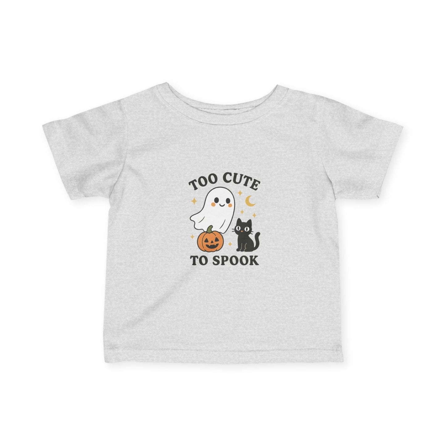 Infant Halloween Tee, Too Cute to Spook Tee, Baby Ghost T-Shirt