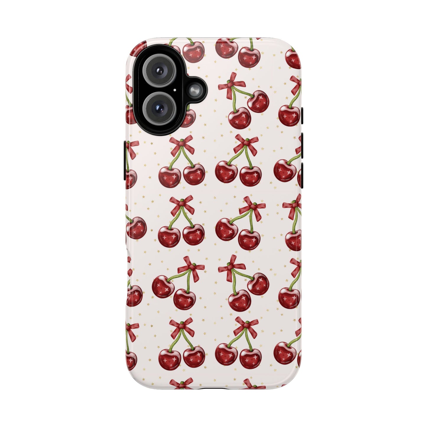 Cherry Pattern Phone Case — Cute Red Cherry Protective Phone Cover