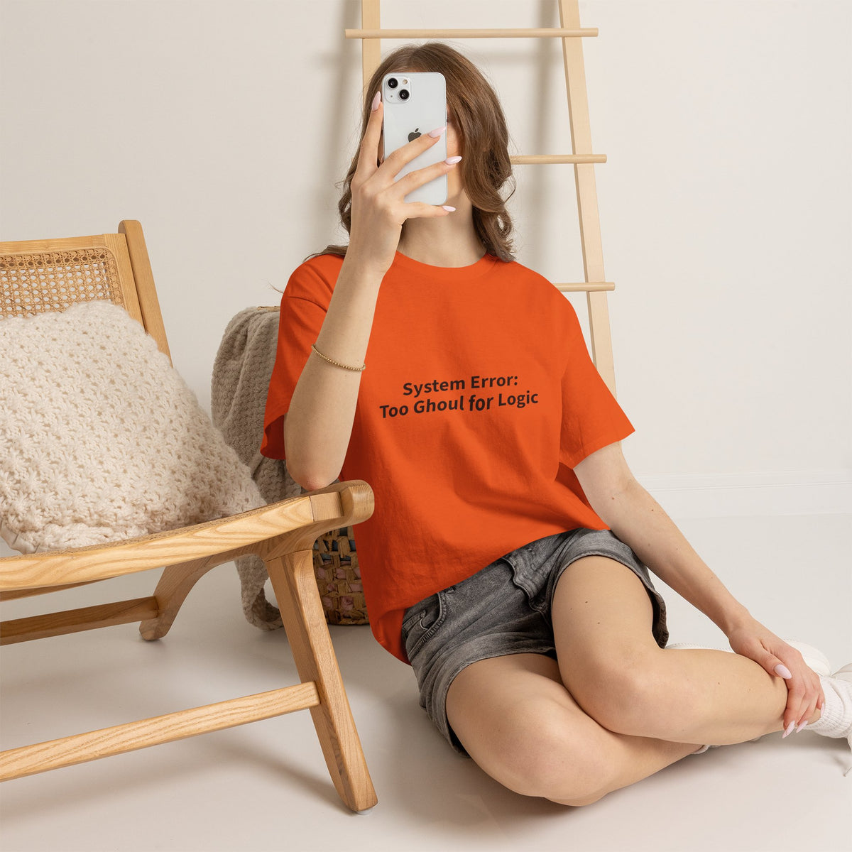 System Error Tee - Unisex Heavy Cotton Shirt, Perfect for Halloween, Geeky Fun