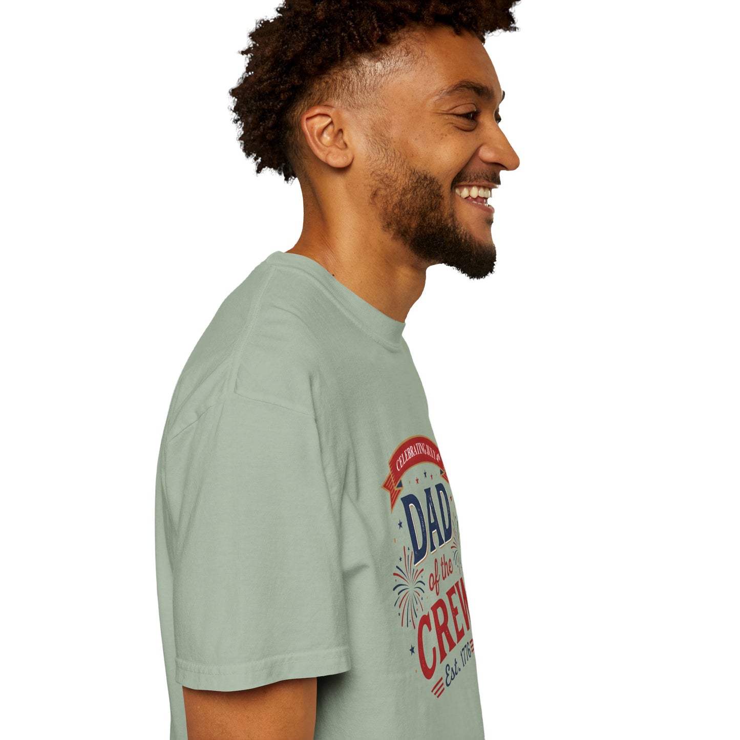 Dad of the Crew T-Shirt — Patriotic 4th of July Tee, Independence Day Shirt