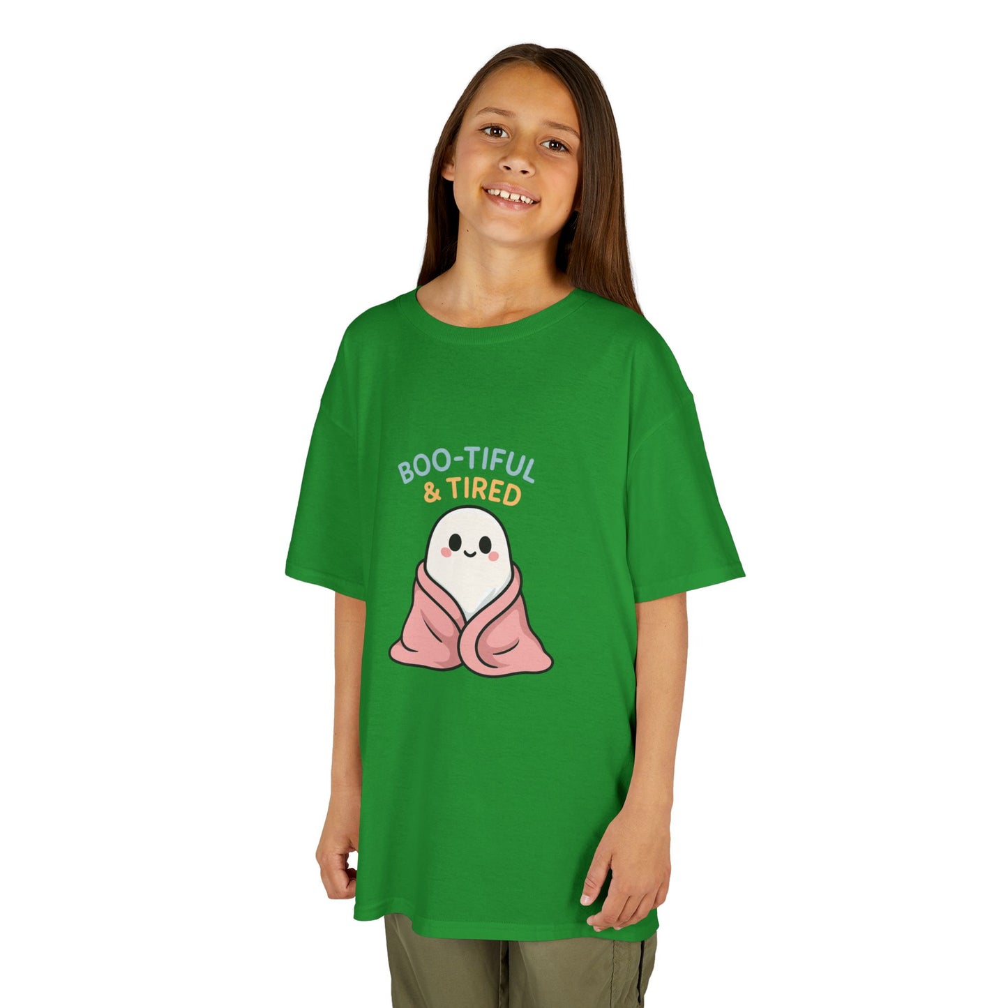 Boo-Tiful & Tired Kids T-Shirt, Halloween Style