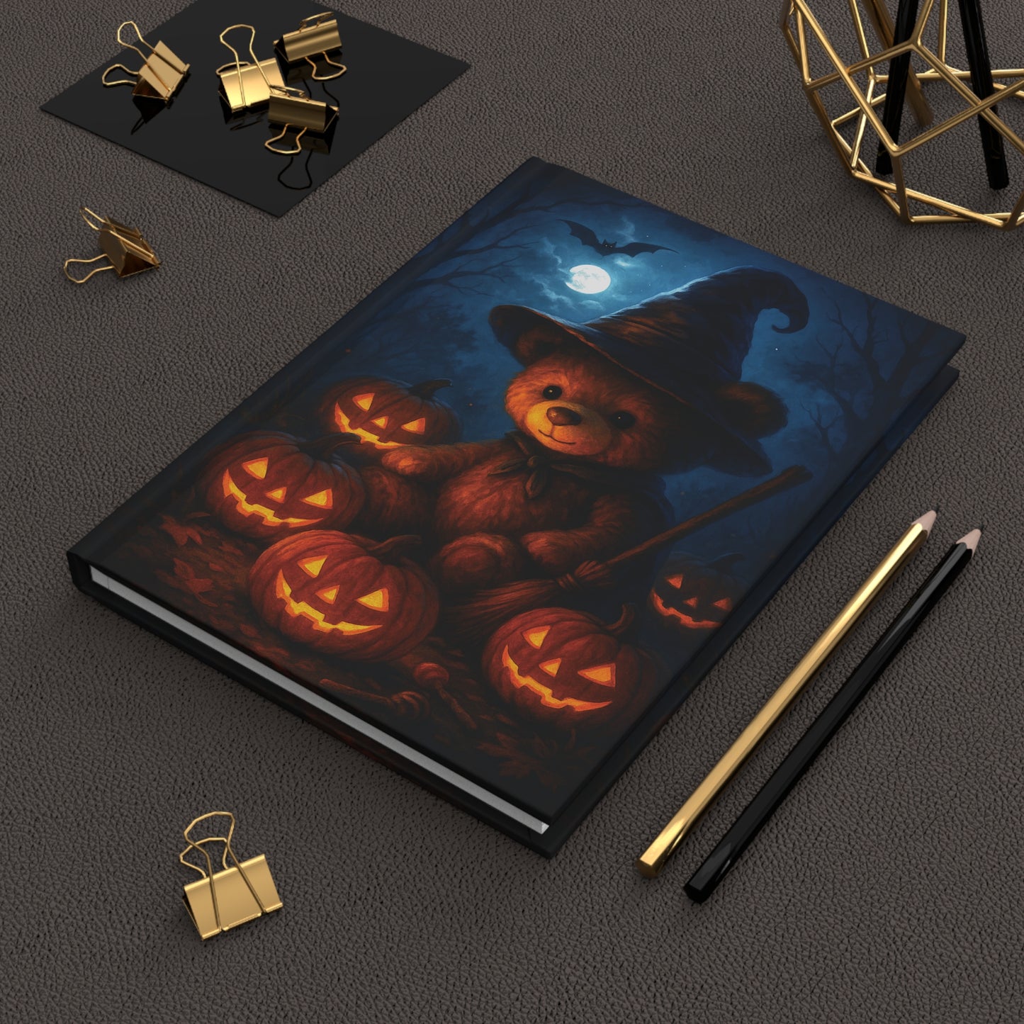 Halloween Teddy Bear Hardcover Journal