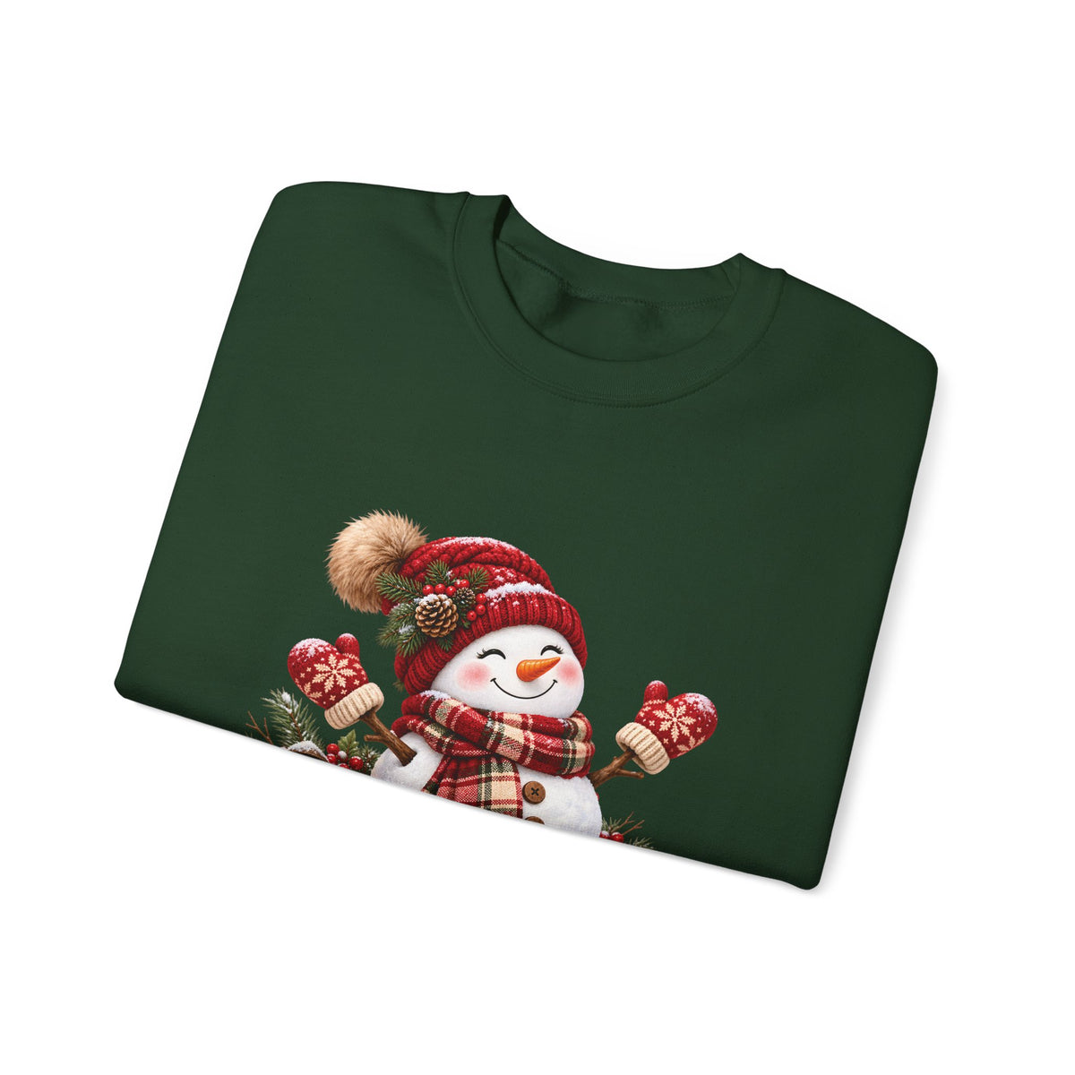 Snowman Holiday Sweatshirt - Cozy Christmas Unisex Sweatshirt