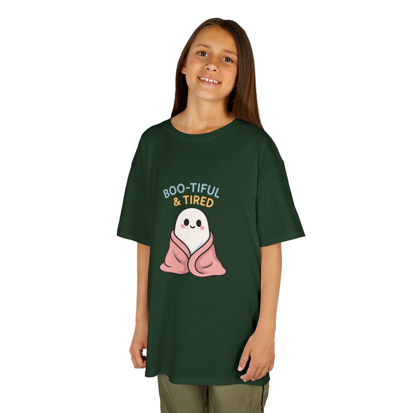 Boo-Tiful & Tired Kids T-Shirt, Halloween Style