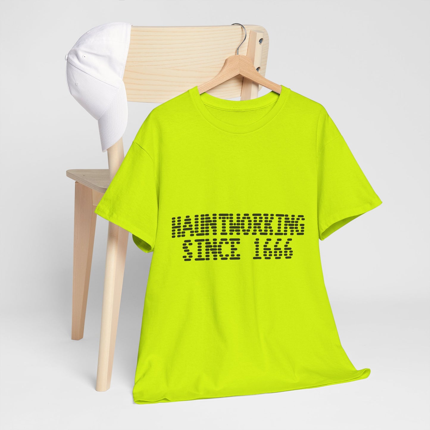 Hauntworking Since 1666-Cotton Tee, Halloween-Themed Tshirt