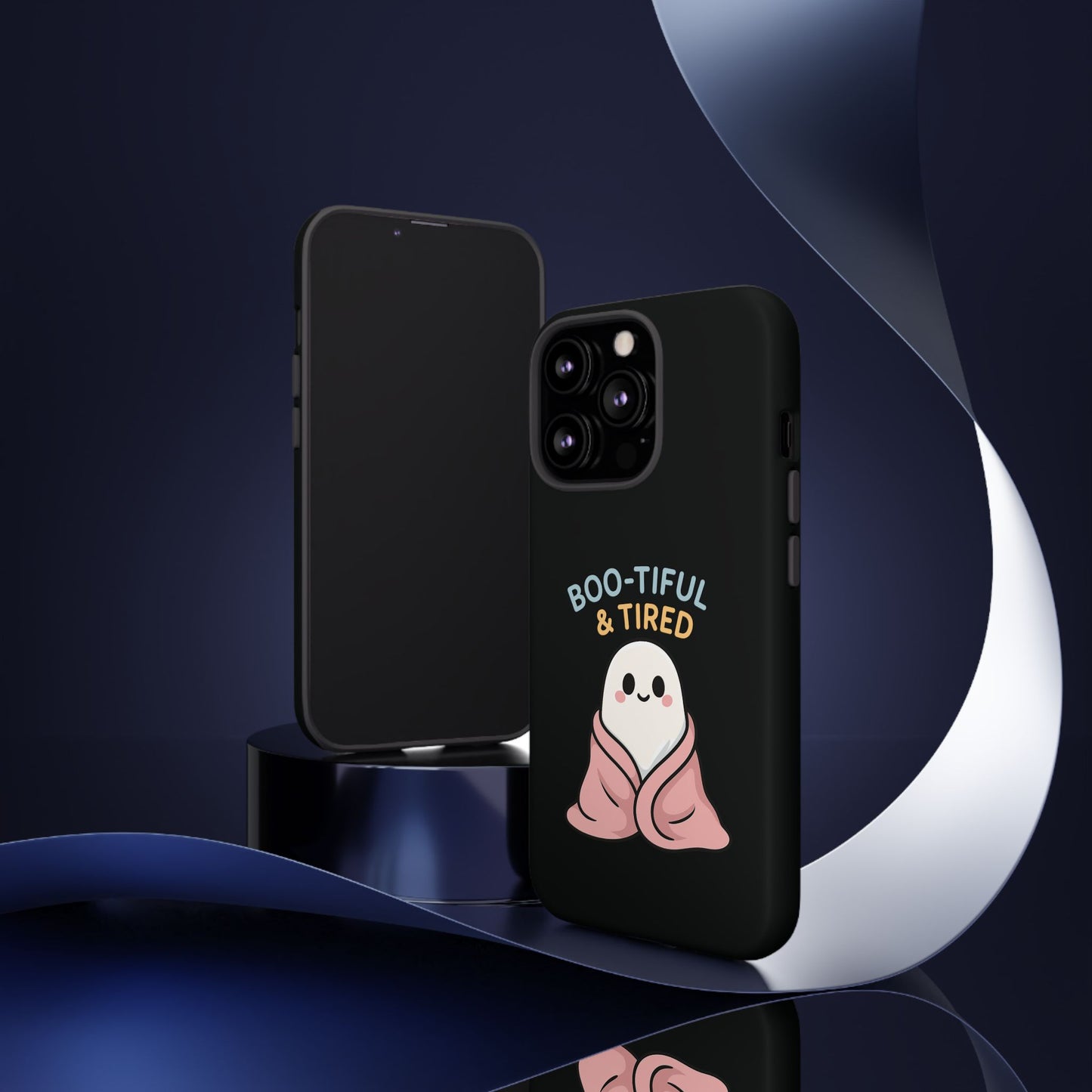 Boo-tiful & Tired Phone Case, Halloween-Themed Design