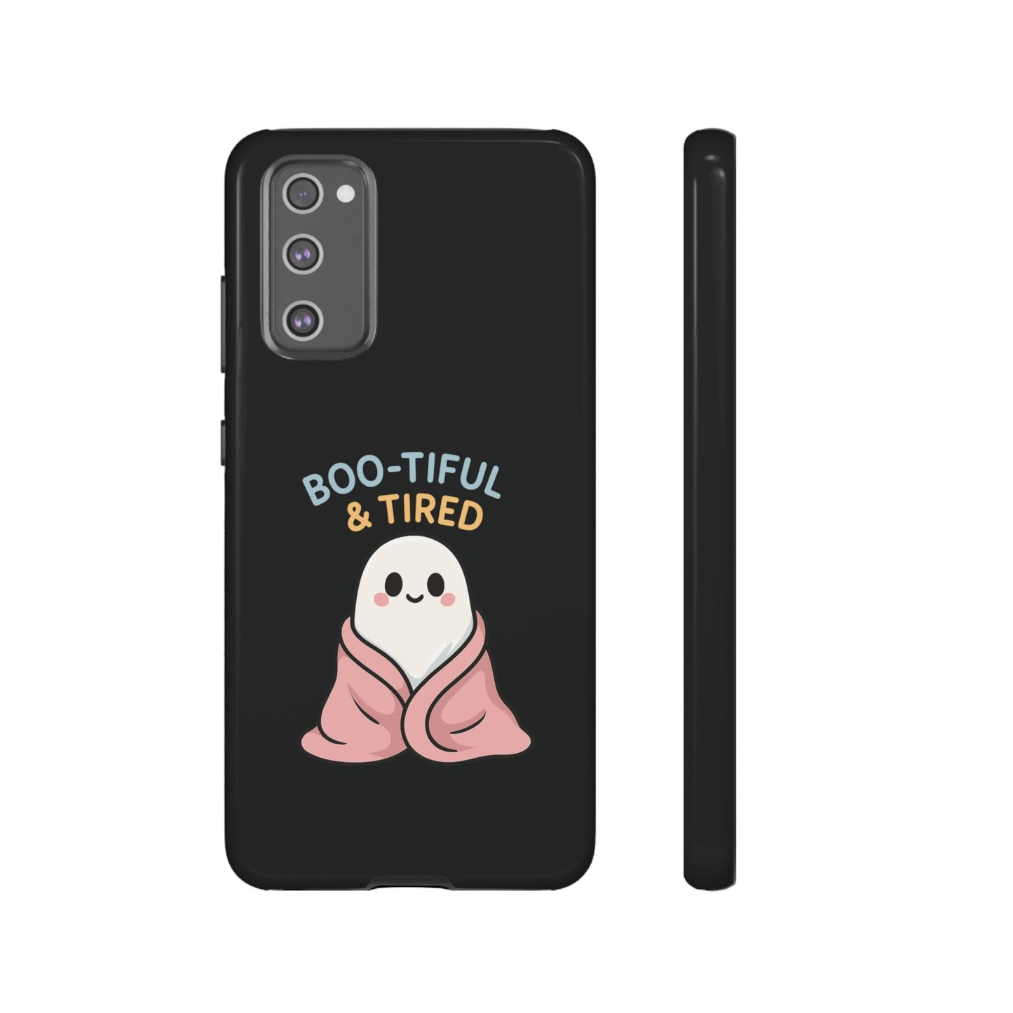 Boo-tiful & Tired Phone Case, Halloween-Themed Design