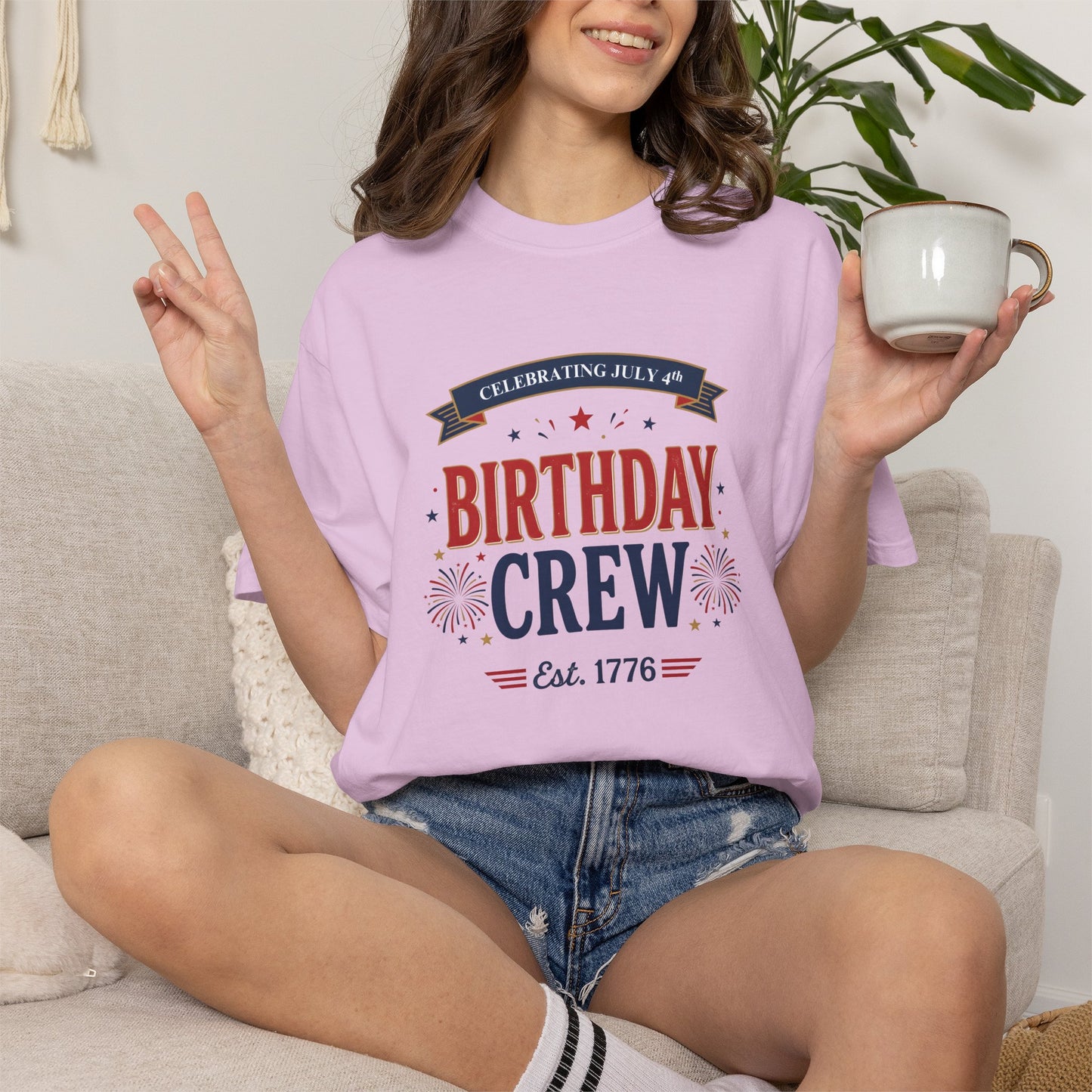 Birthday Crew T-Shirt — Patriotic Celebration Tee, 4th of July Shirt, Independence Day Gift