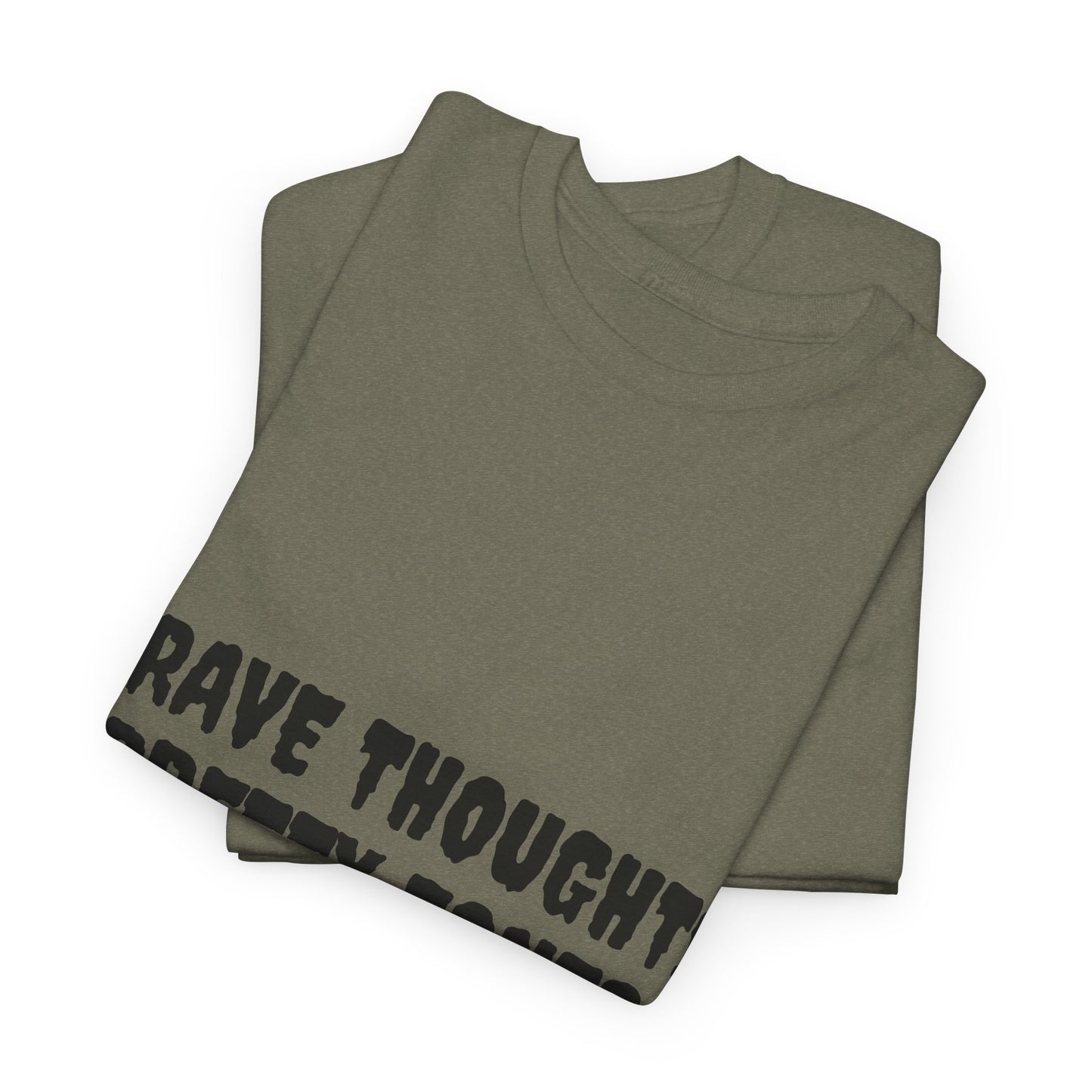 Grave Thoughts Pretty Fonts Tee | Unisex Heavy Cotton T-Shirt for Spooky Season