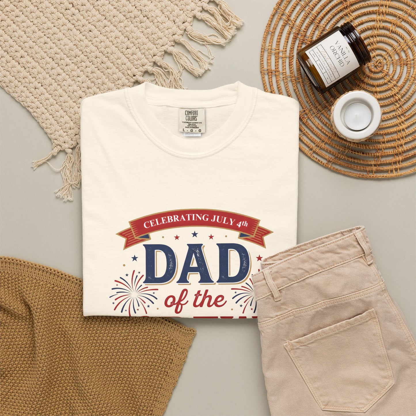 Dad of the Crew T-Shirt — Patriotic 4th of July Tee, Independence Day Shirt