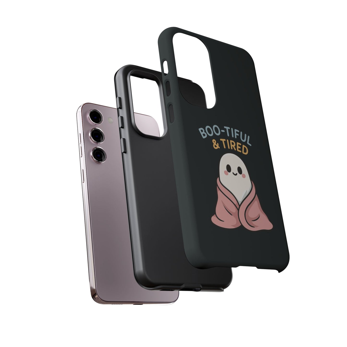 Boo-tiful & Tired Phone Case, Halloween-Themed Design