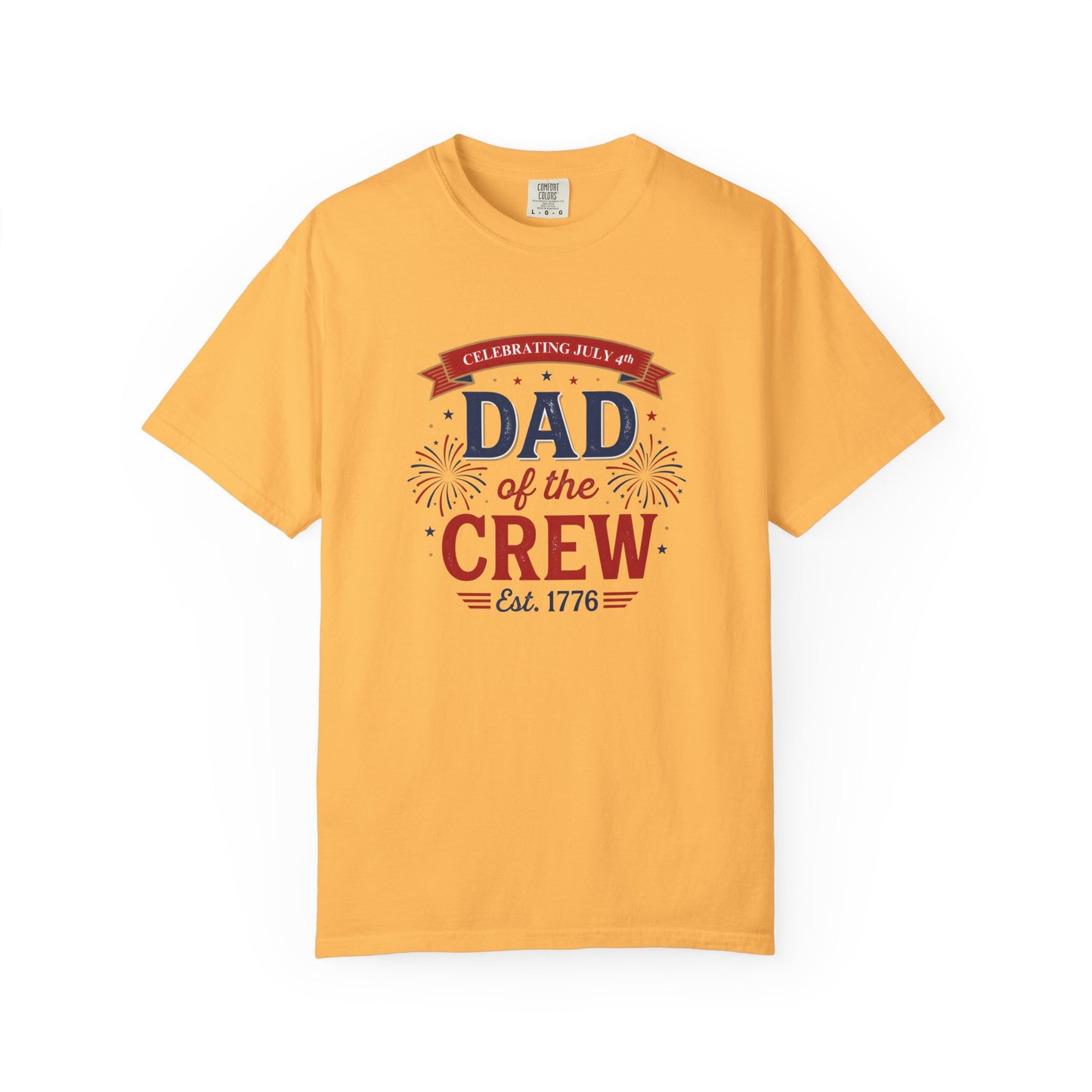 Dad of the Crew T-Shirt — Patriotic 4th of July Tee, Independence Day Shirt