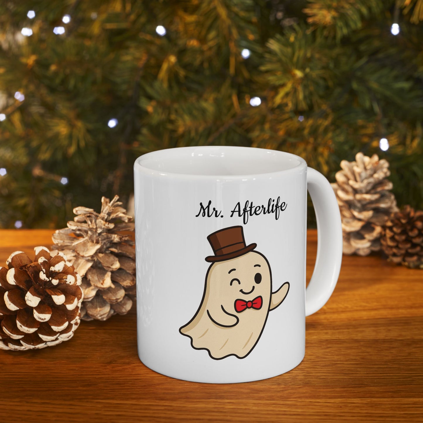 Halloween Ceramic Mug, Mr. Afterlife - Halloween Themed Coffee Cup, Wedding Gift