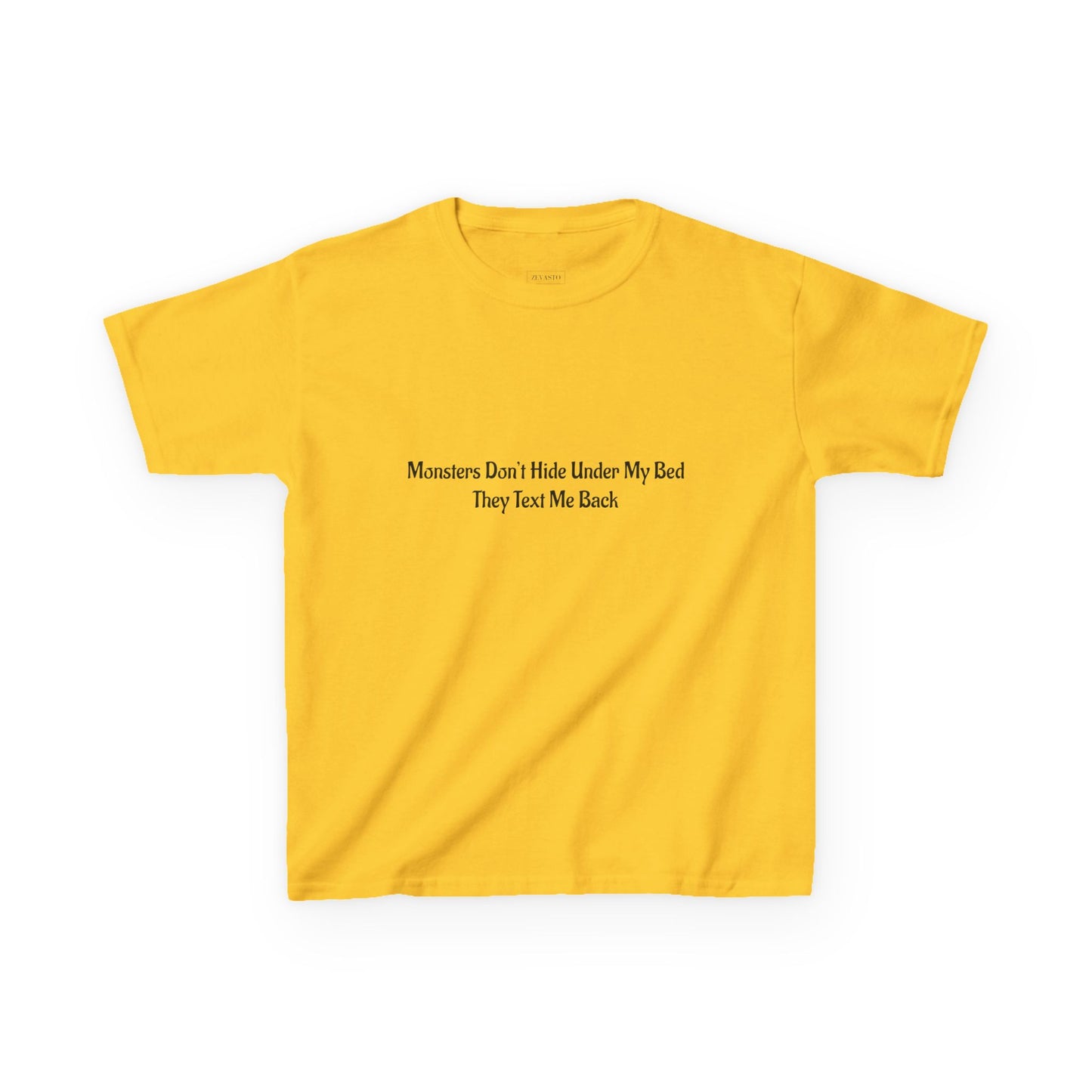 Funny Kids Monster Tee, Kids Heavy Cotton Shirt, Halloween T-Shirt