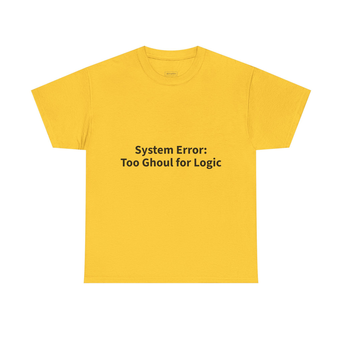 System Error Tee - Unisex Heavy Cotton Shirt, Perfect for Halloween, Geeky Fun