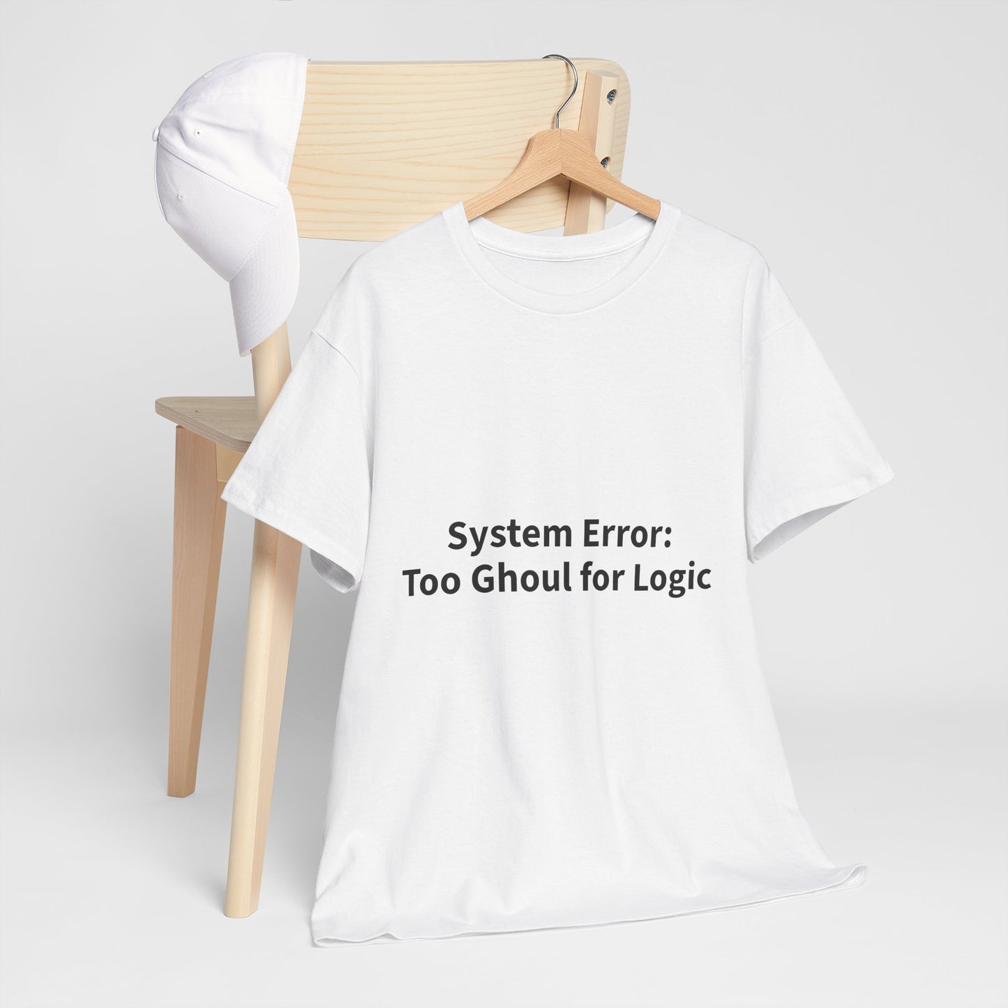 System Error Tee - Unisex Heavy Cotton Shirt, Perfect for Halloween, Geeky Fun