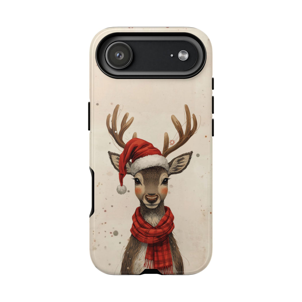 Christmas Reindeer Phone Case, Dual Layer Phone Case for Iphone