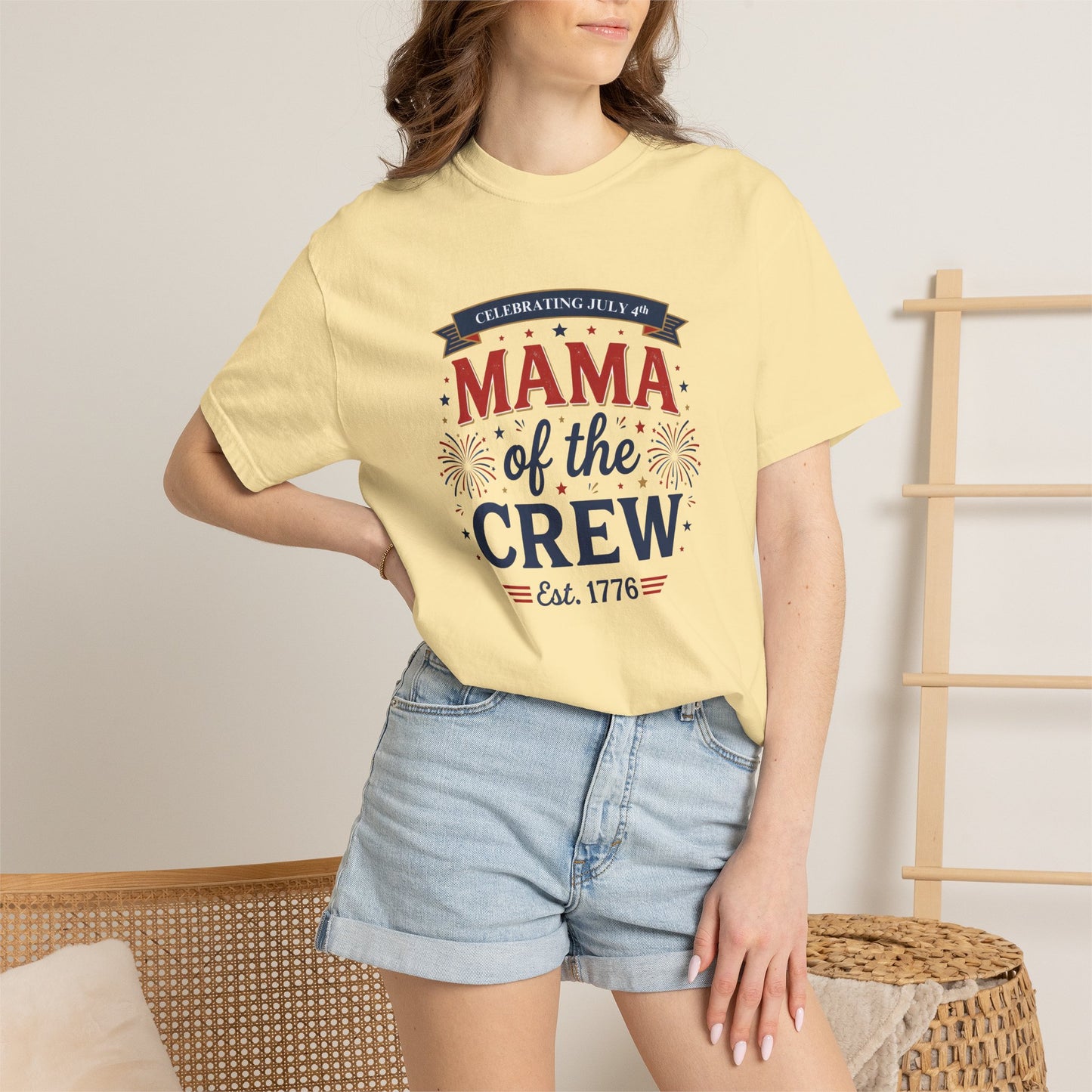 Mama of the Crew T-Shirt — Patriotic 4th of July Tee, Independence Day Shirt