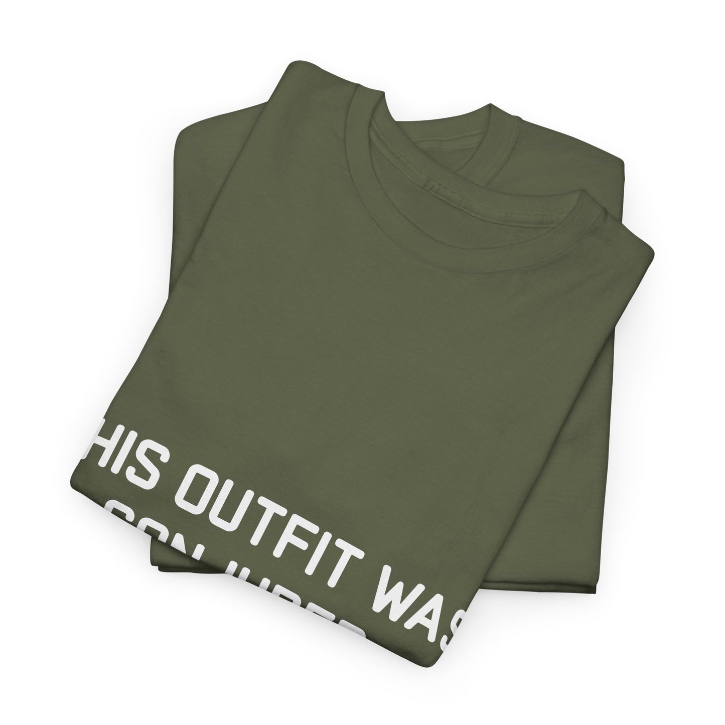Unisex Heavy Cotton Tee - 'This Outfit Was Conjured, Not Chosen' - Funny Halloween T-shirt