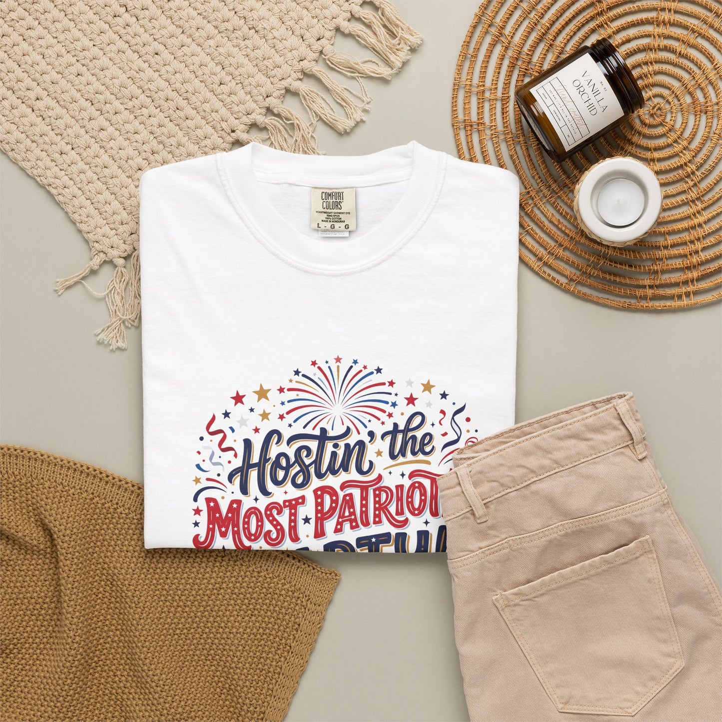 Patriotic 'Hostin' the Most Patriotic Party' T-Shirt, 4th of July Shirt, Independence Day Tee