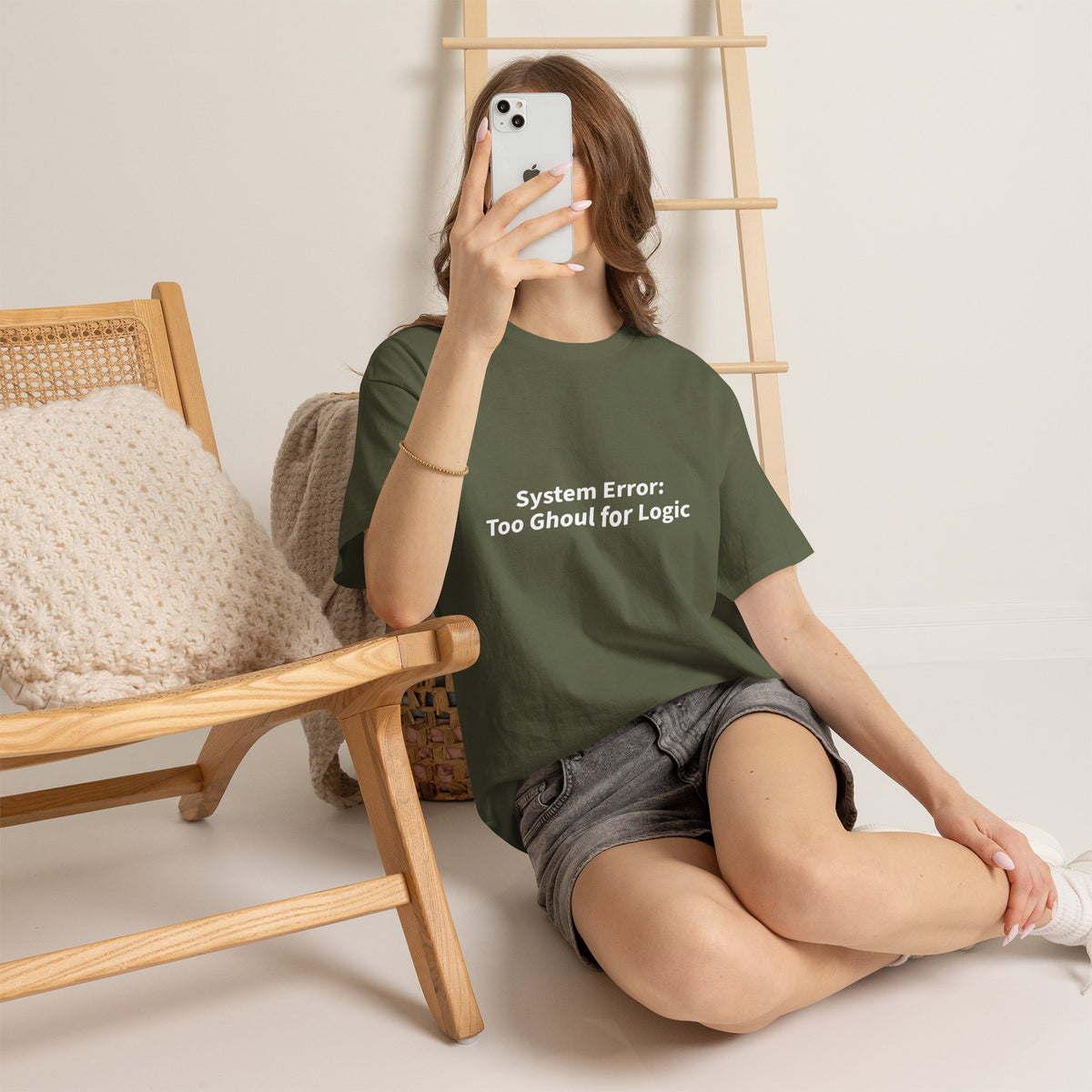 System Error Tee - Unisex Heavy Cotton Shirt, Perfect for Halloween, Geeky Fun