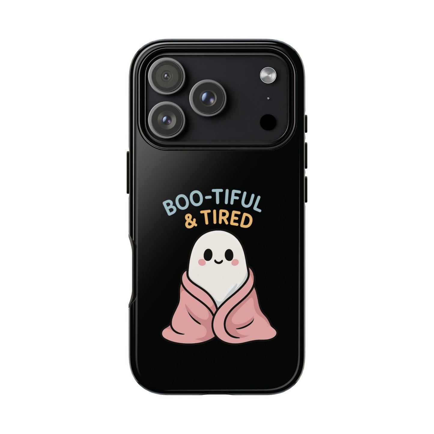 Boo-tiful & Tired Phone Case, Halloween-Themed Design
