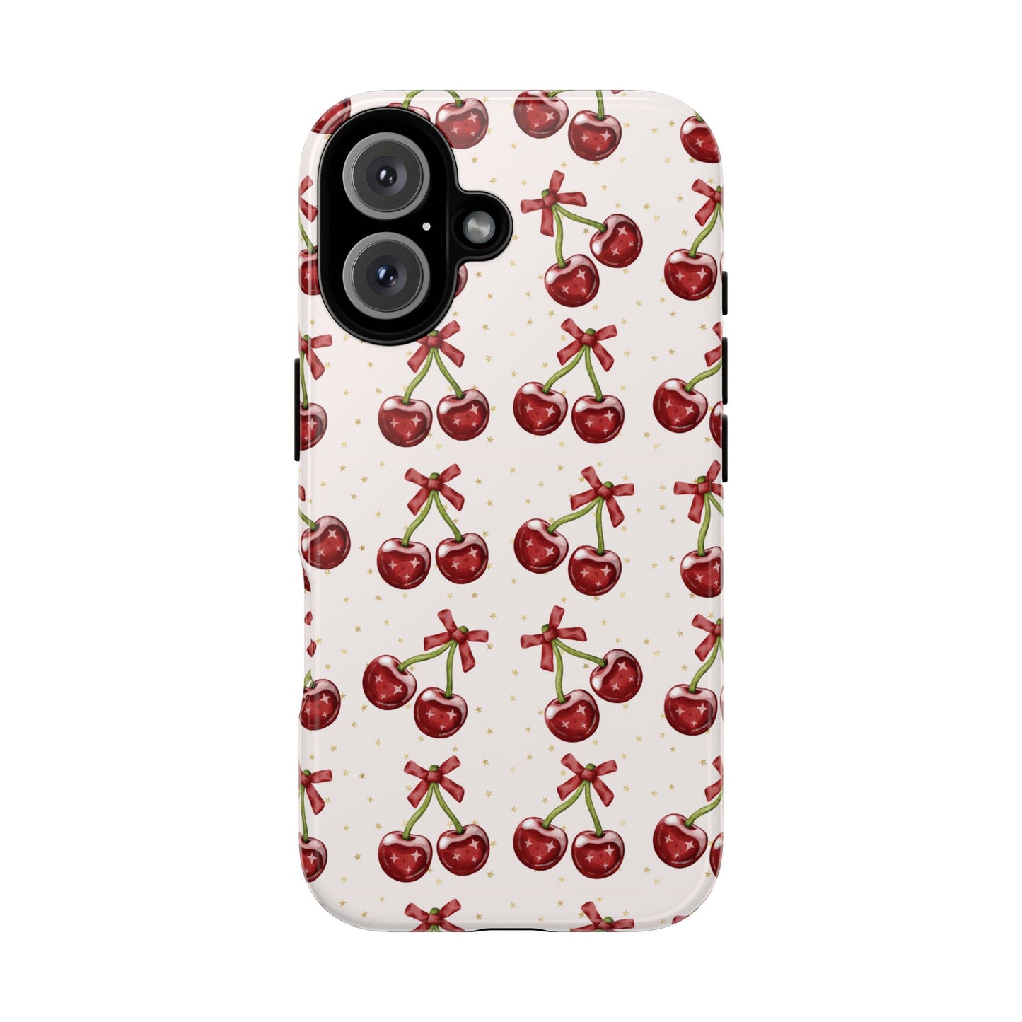 Cherry Pattern Phone Case — Cute Red Cherry Protective Phone Cover