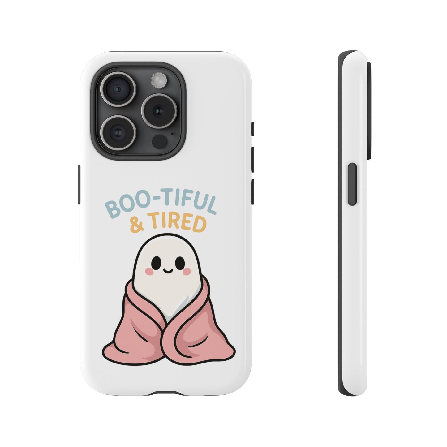 Boo-tiful & Tired Phone Case, Halloween-Themed Design