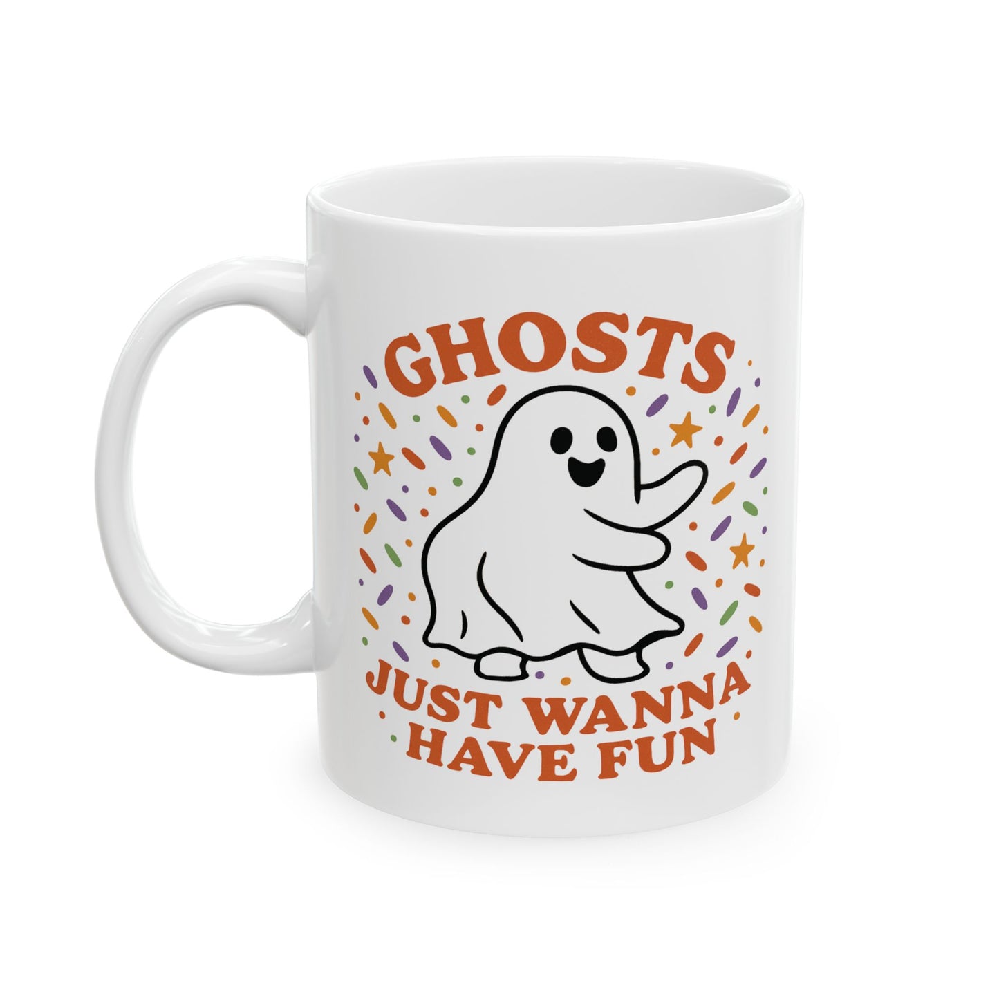 Whimsical Ghost Mug - Perfect for Halloween Fun, Spooky Season Gift