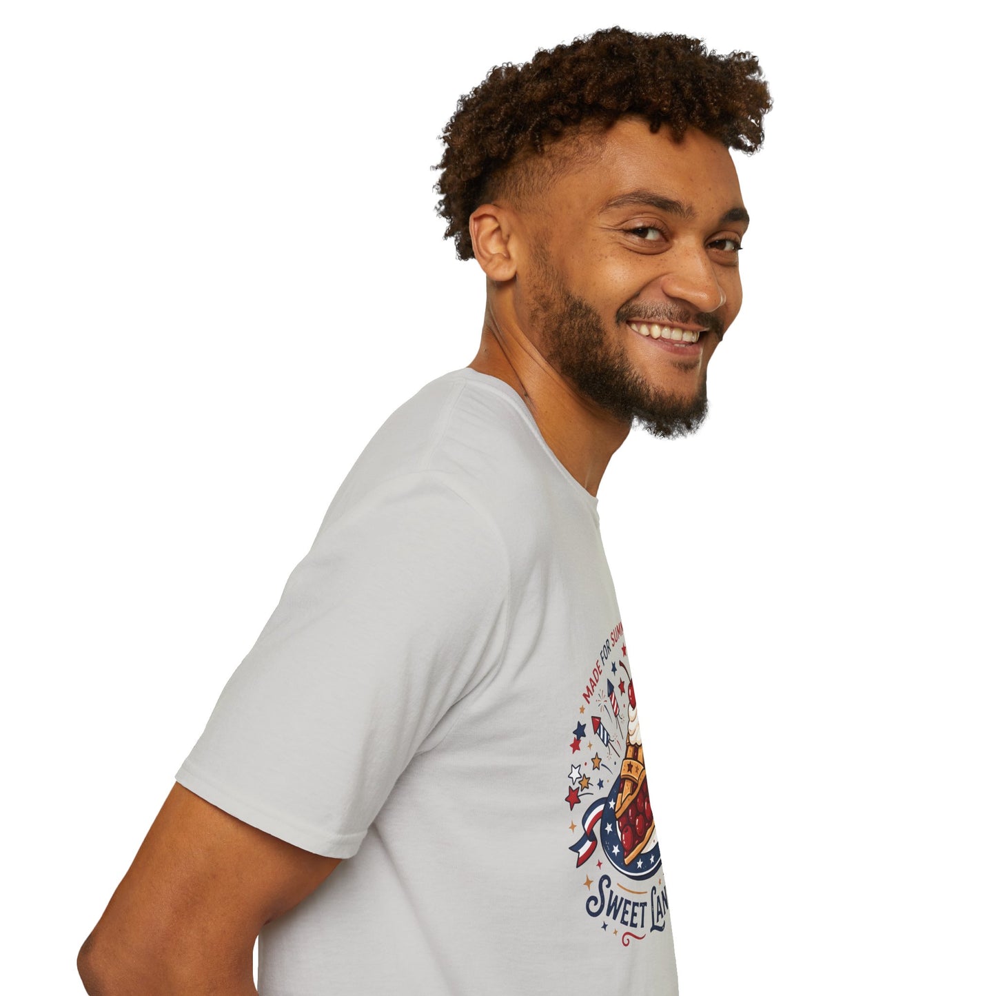Sweet Land of Liberty Pie T-Shirt — Patriotic 4th of July Dessert Graphic Tee