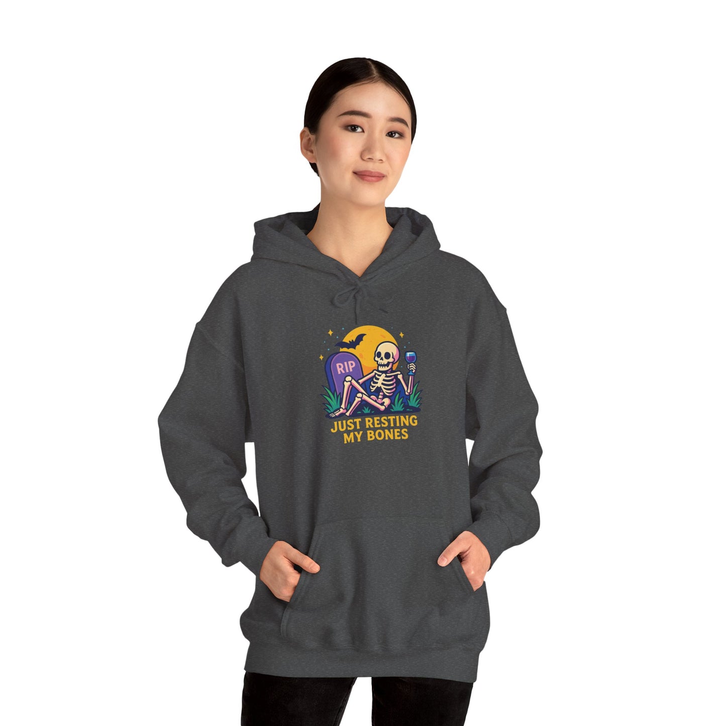 Halloween Skeleton Hoodie, Cozy Unisex Sweatshirt