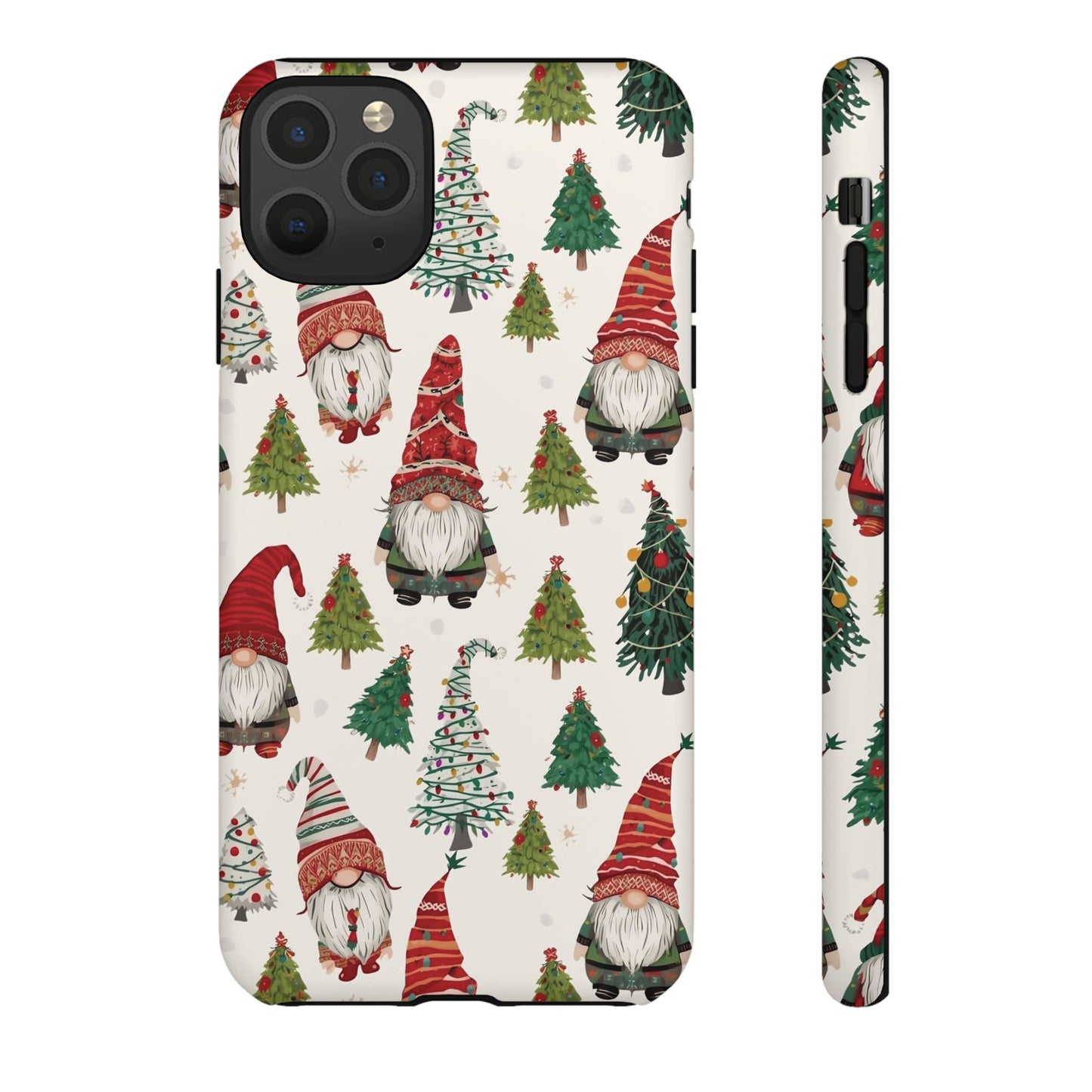 Christmas Gnome Phone Case, Dual Layer Phone Case for Iphone 17, 16, 15, 14, 13, 12, 11 & Samsung
