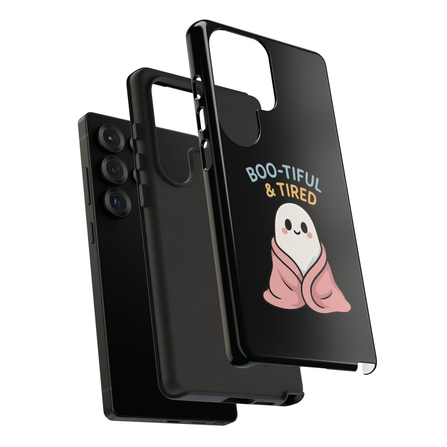 Boo-tiful & Tired Phone Case, Halloween-Themed Design