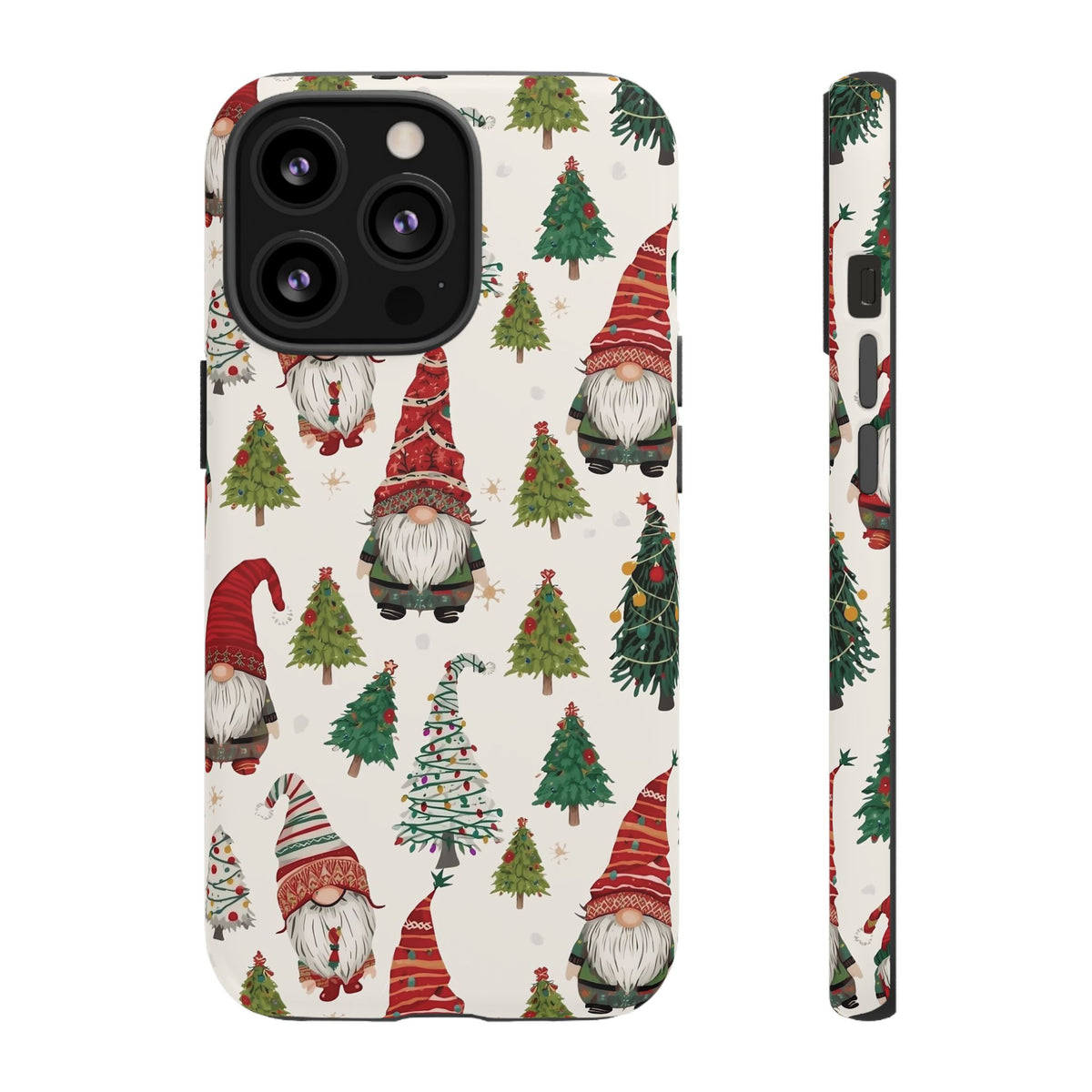 Christmas Gnome Phone Case, Dual Layer Phone Case for Iphone & Samsung