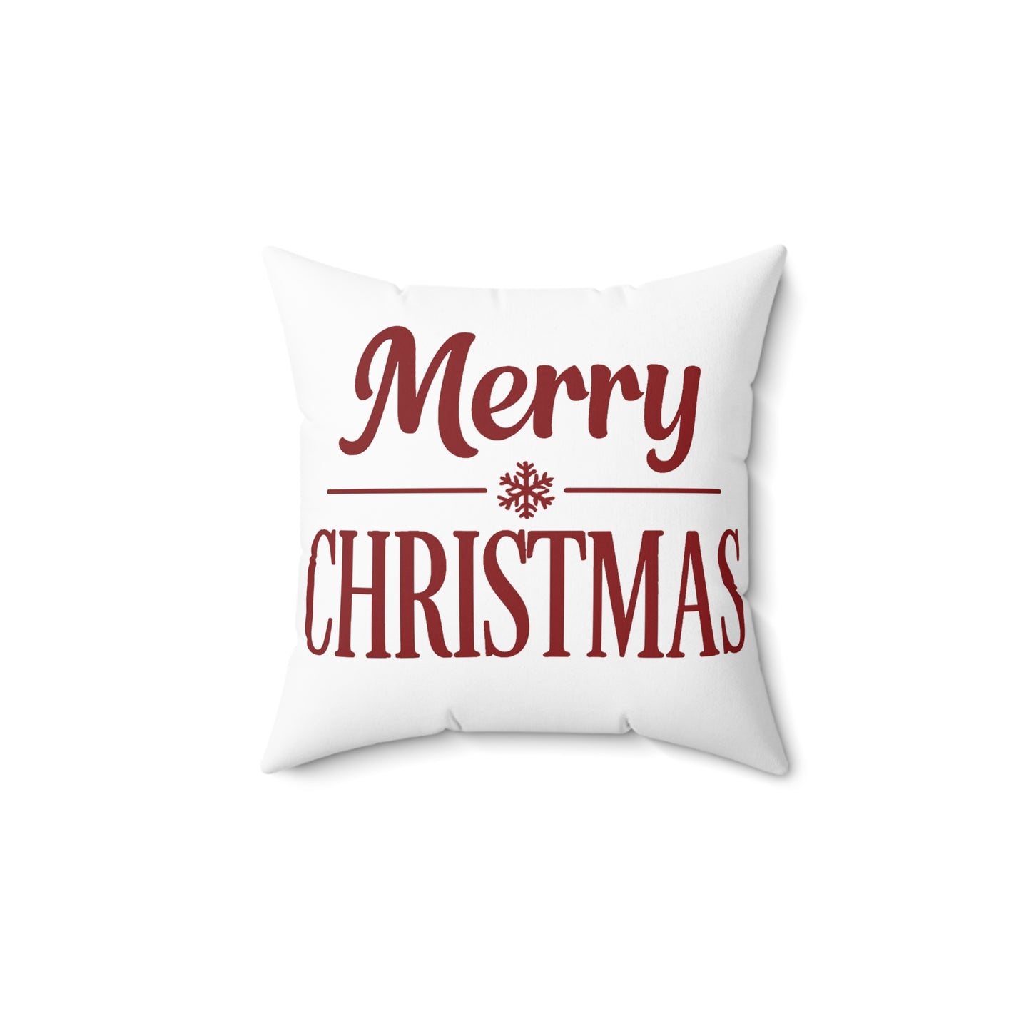 Merry Christmas Decorative Pillow — Festive Holiday Throw Pillow