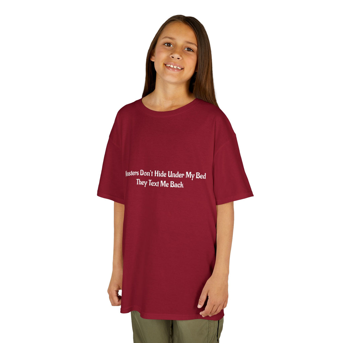 Funny Kids Monster Tee, Kids Heavy Cotton Shirt, Halloween T-Shirt