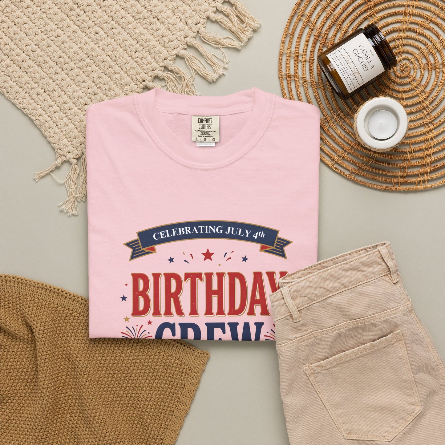 Birthday Crew T-Shirt — Patriotic Celebration Tee, 4th of July Shirt, Independence Day Gift