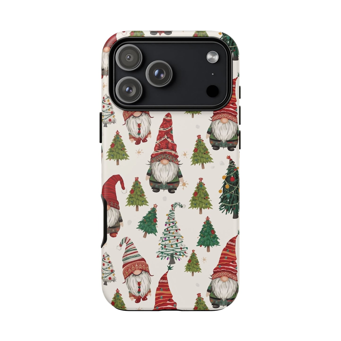Christmas Gnome Phone Case, Dual Layer Phone Case for Iphone 17, 16, 15, 14, 13, 12, 11 & Samsung