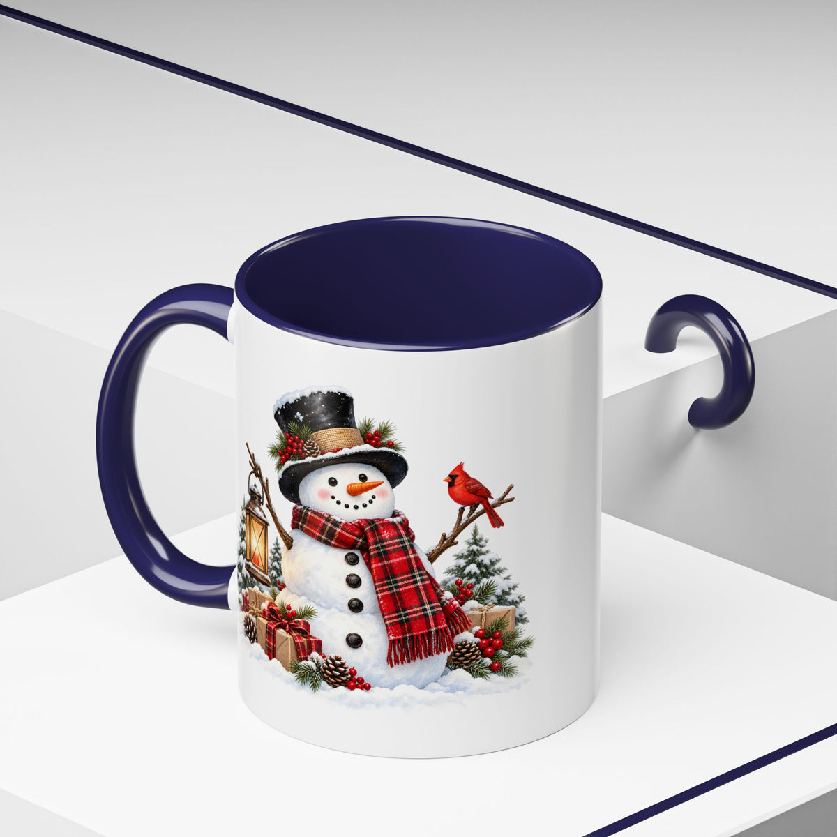 Snowman Christmas Coffee Mug – Festive Holiday Accent Mug (11 oz)