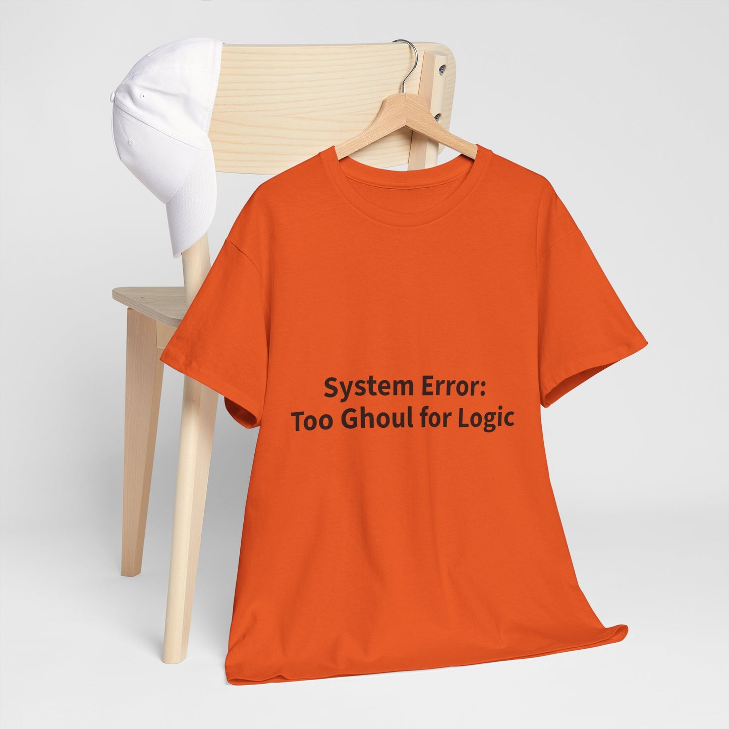 System Error Tee - Unisex Heavy Cotton Shirt, Perfect for Halloween, Geeky Fun